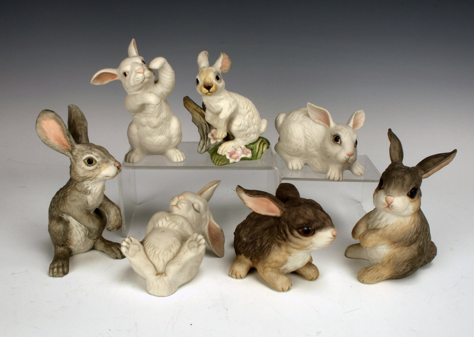 BOEHM RABBIT & HARE FIGURINES (1 of 4)