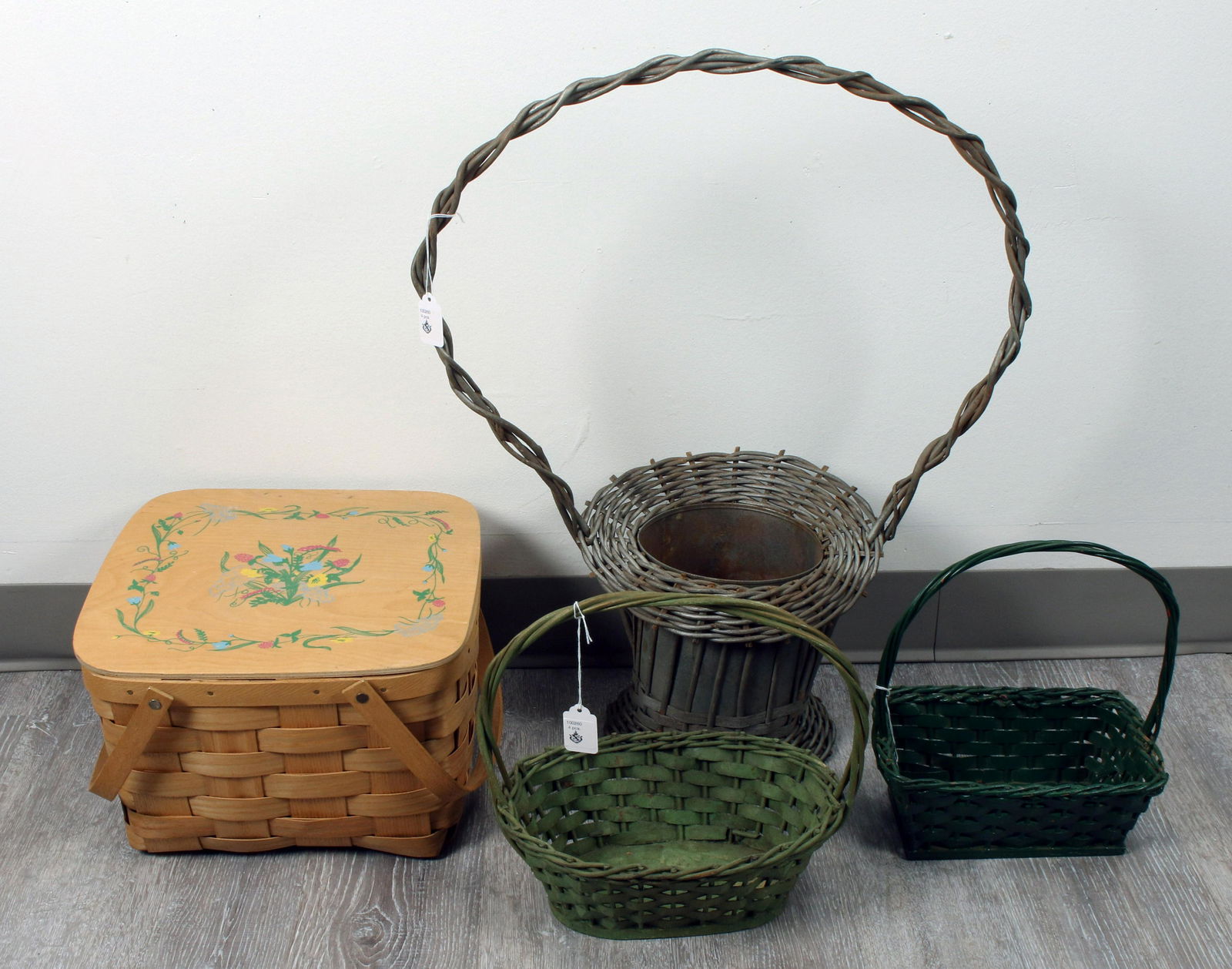 FOUR WOVEN BASKETS (1 of 3)