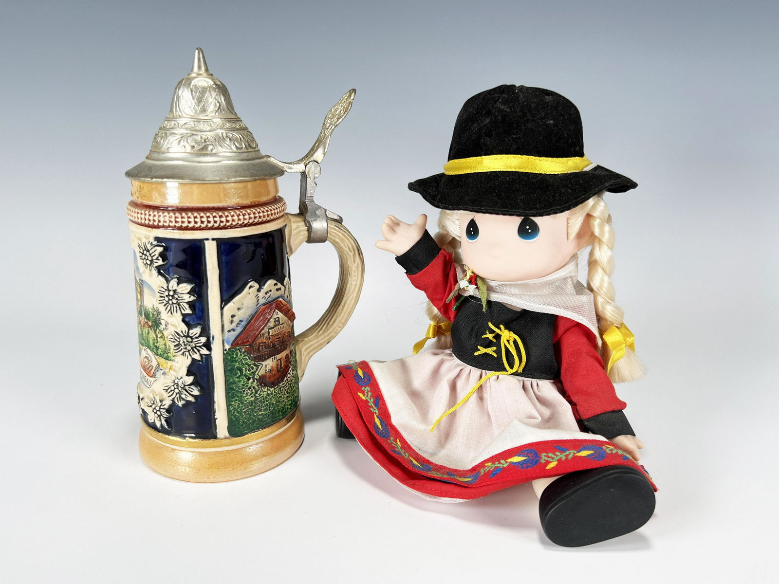 BEER STEIN & PRECIOUS MOMENTS DOLL (1 of 6)