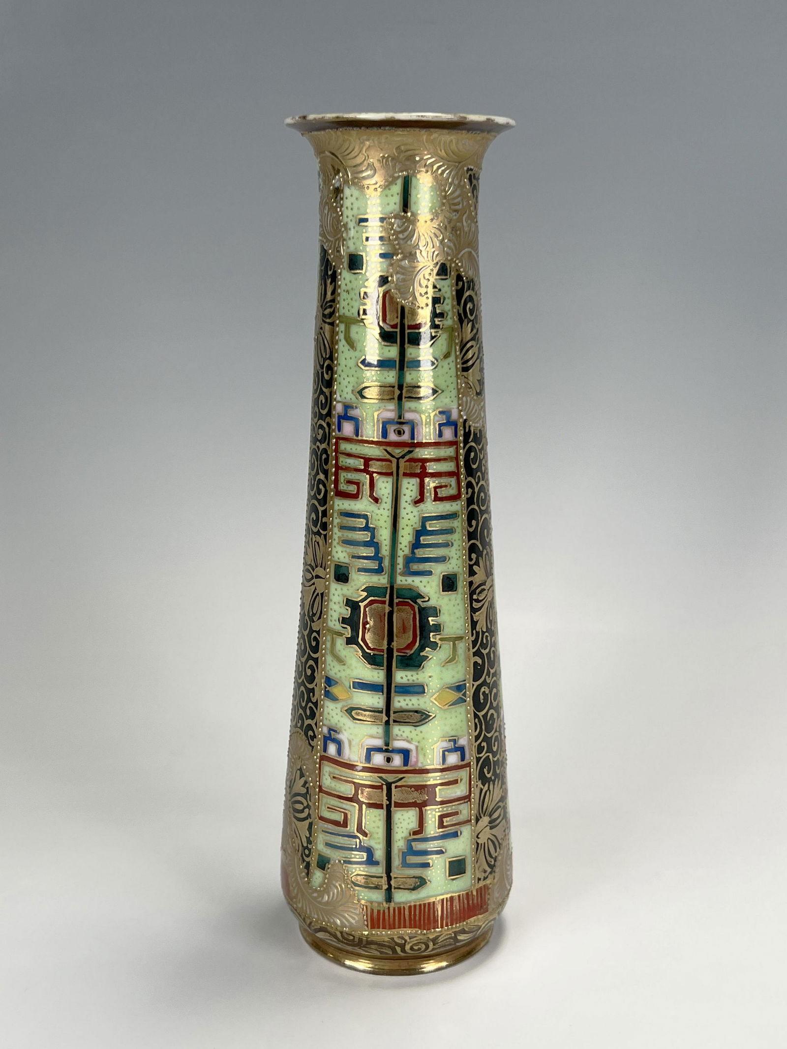 MULTICOLOR EXOTIC CERAMIC VASE (1 of 6)
