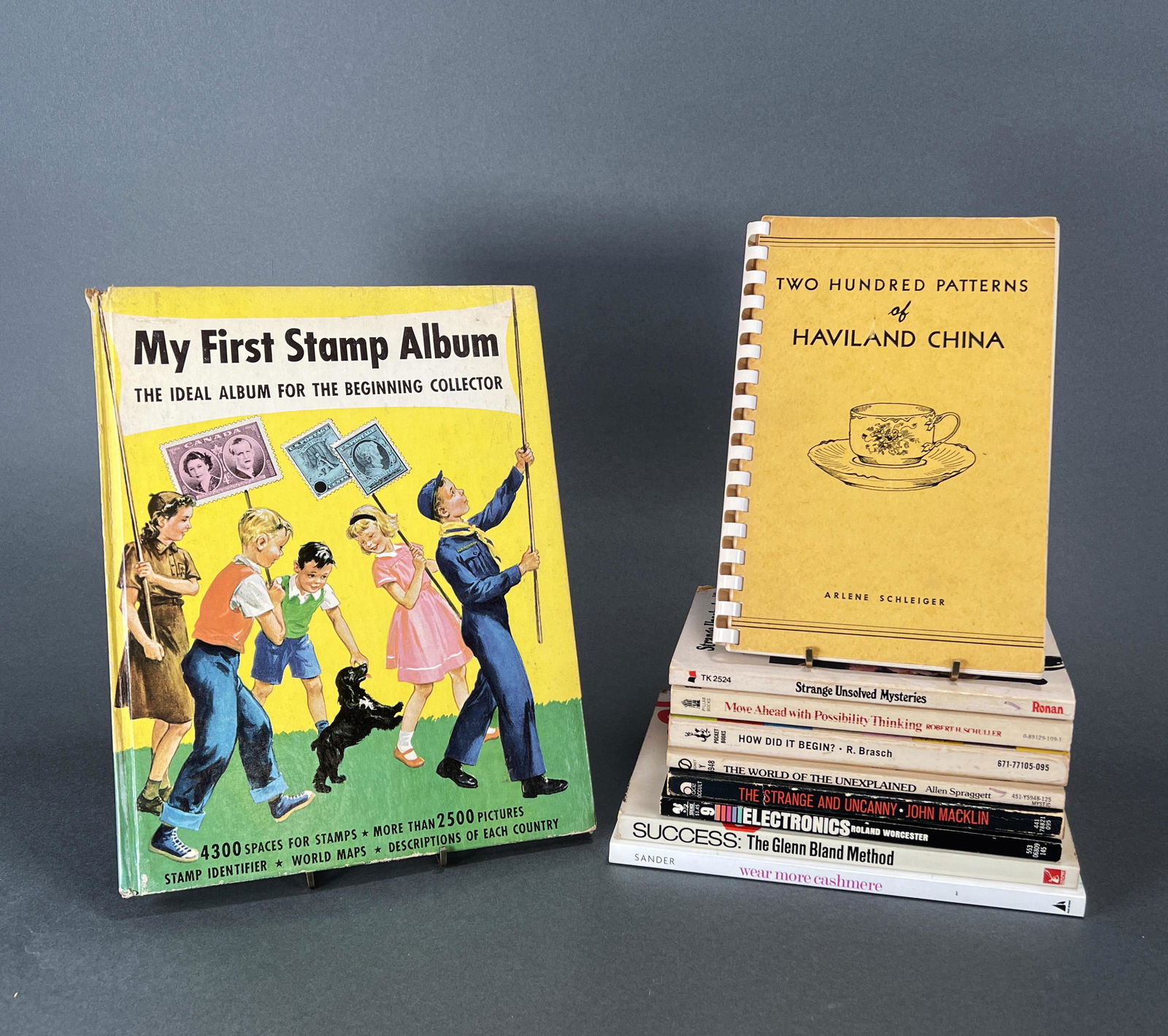 10 VINTAGE BOOKS ON STAMPS & VARIOUS TOPICS (1 of 2)