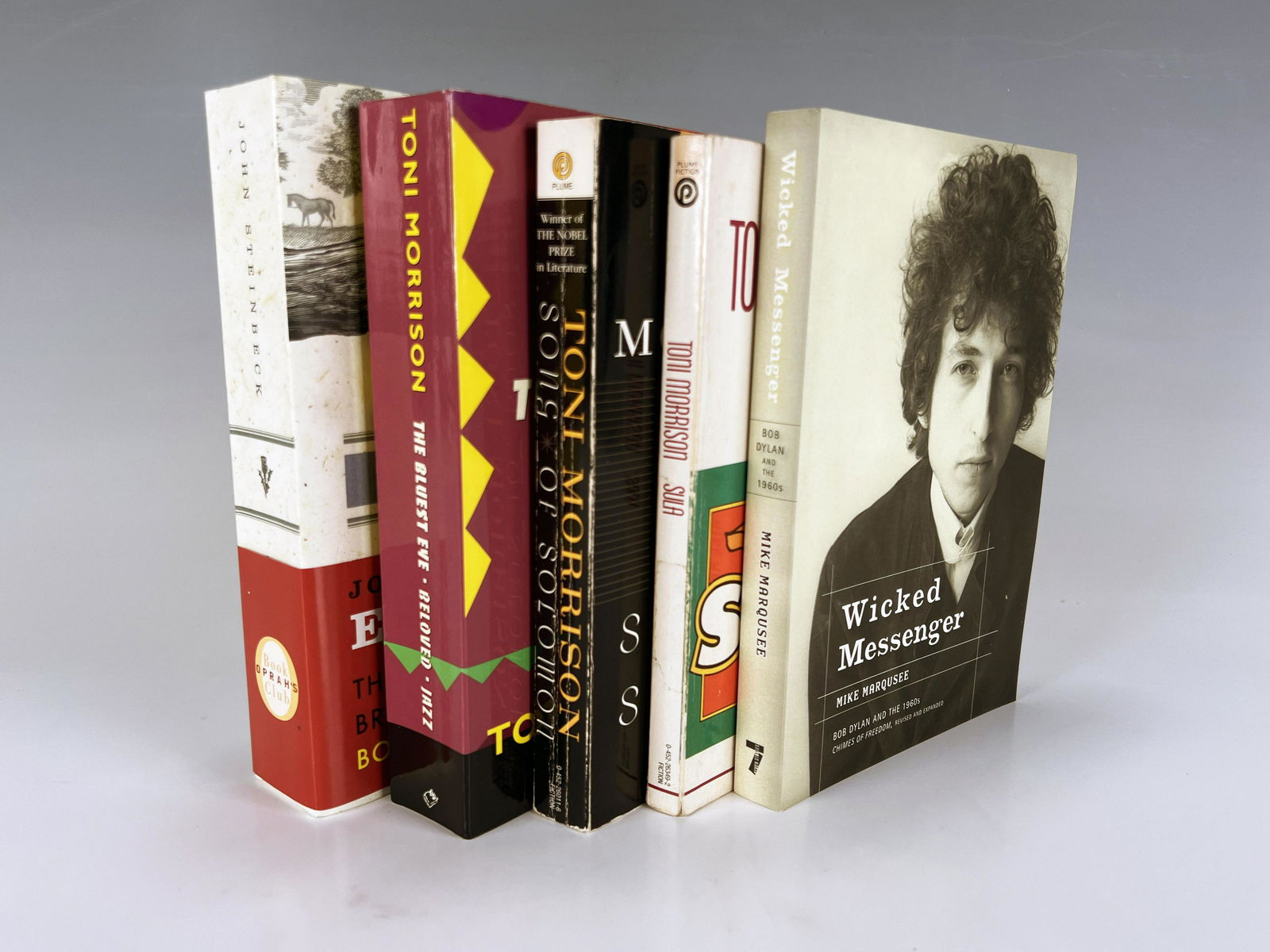 BOOKS BY TONI MORRISON & ABOUT BOB DYLAN: BOOKS BY TONI MORRISON & ABOUT BOB DYLAN Wicked Messenger: Bob Dylan and the 1960s. by Mike Marqusee; Three Toni Morrison books: Sula; Song of Solomon; The Bluest Eye / Beloved/ J