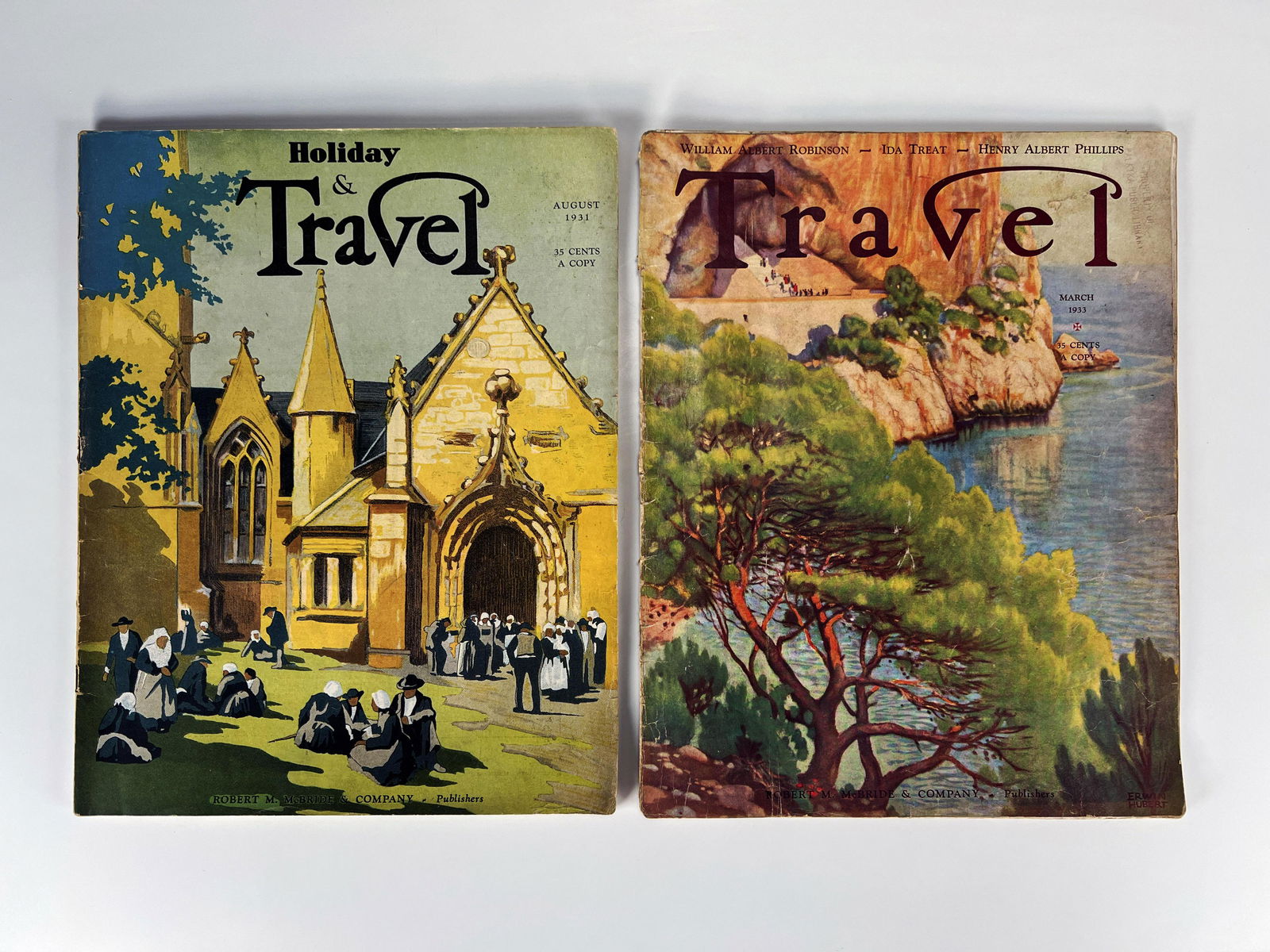 TWO HOLIDAY & TRAVEL MAGAZINES 1931 1933 (1 of 6)