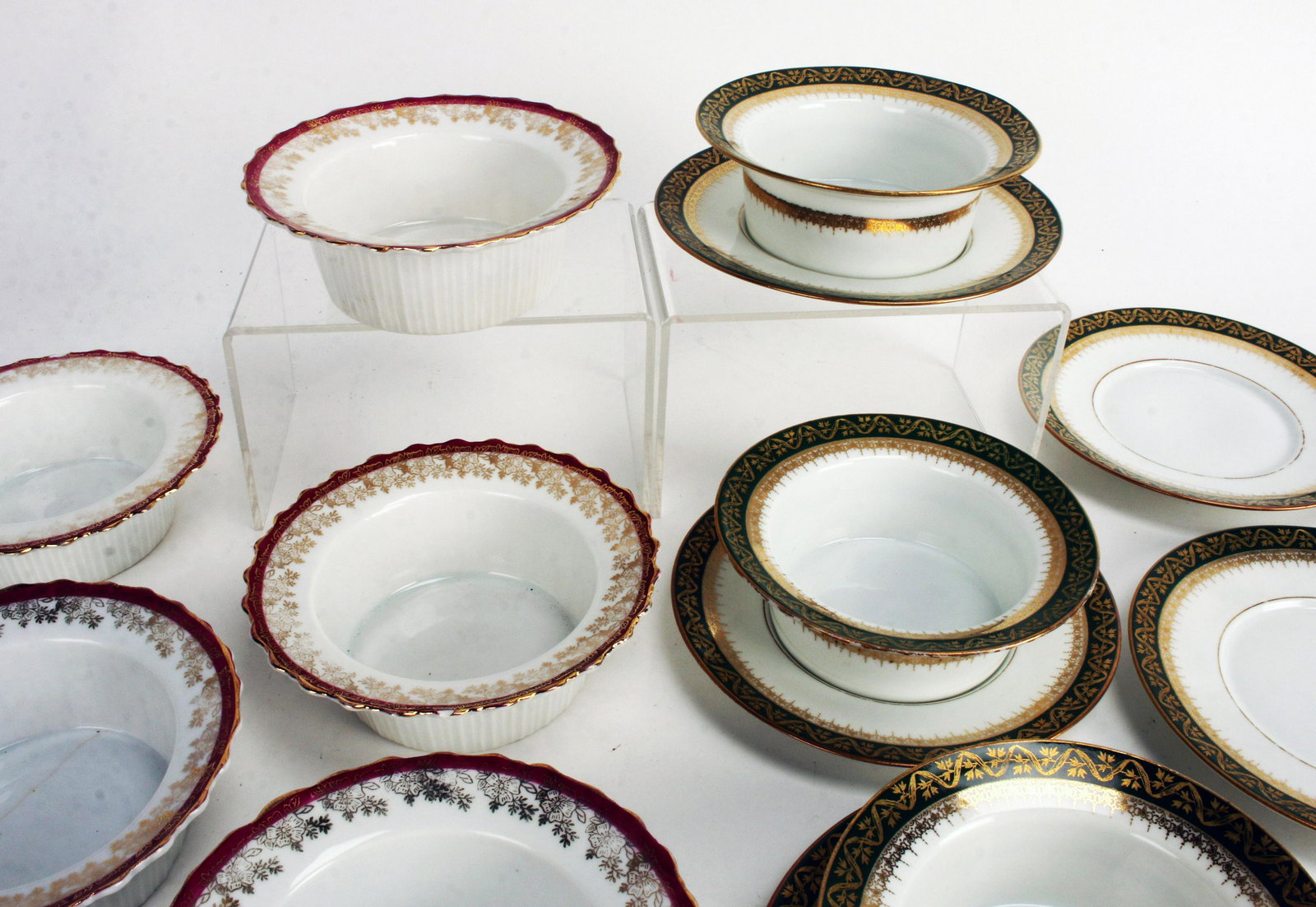 GERMAN & LIMOGES CUSTARD BRULEE CUPS DISHES (1 of 6)