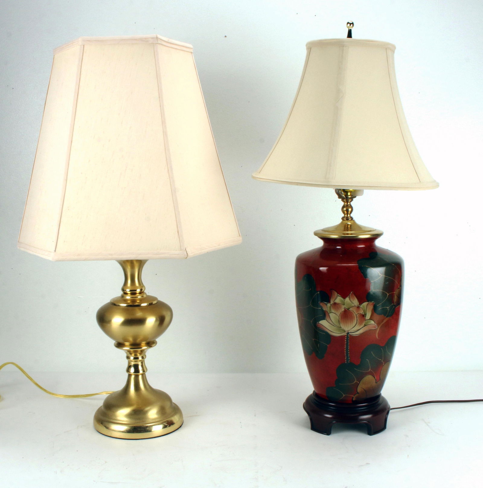 TWO TALL TABLE LAMPS (1 of 3)