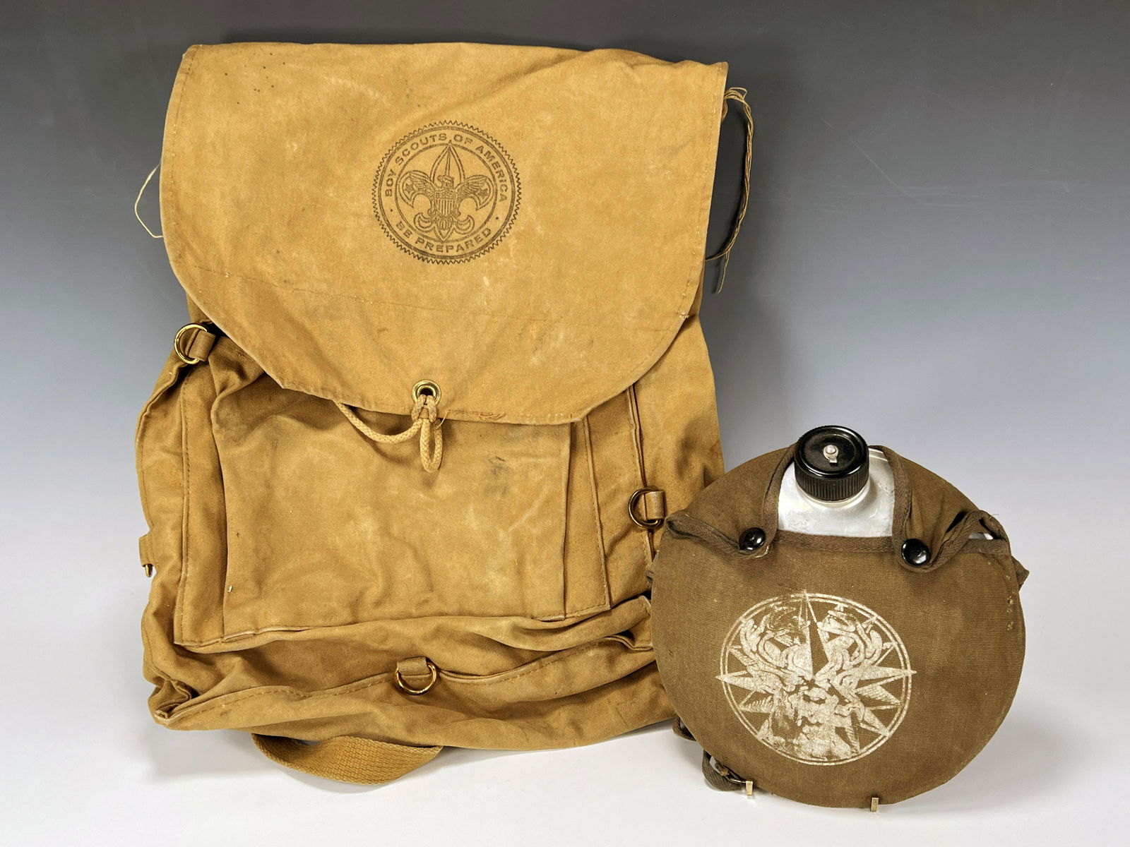 BOY SCOUT BACKPACK & CANTEEN (1 of 4)