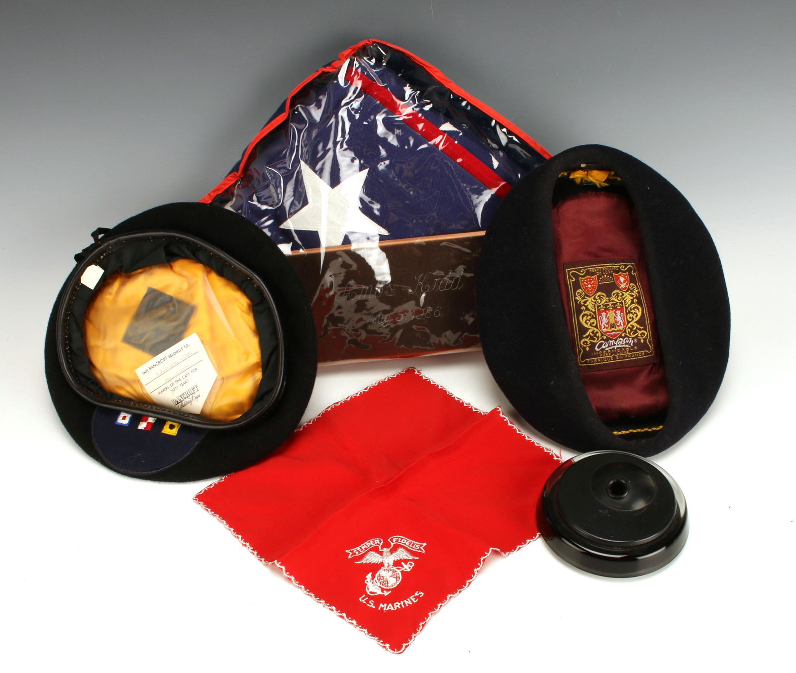 MILITARY FLAG HATS MARINES, NAVY (1 of 5)