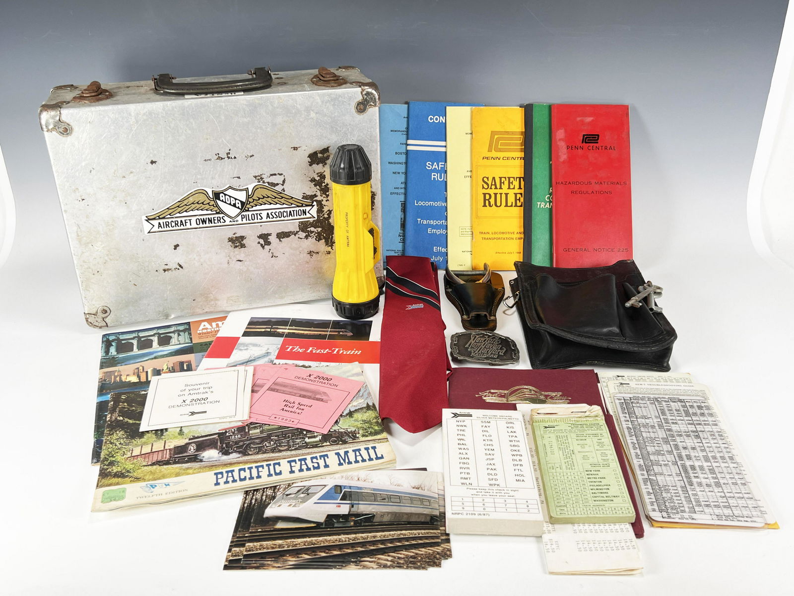 VINTAGE AMTRAK CONDUCTOR ITEMS AND OTHER RAILROAD EPHEMERA (1 of 6)