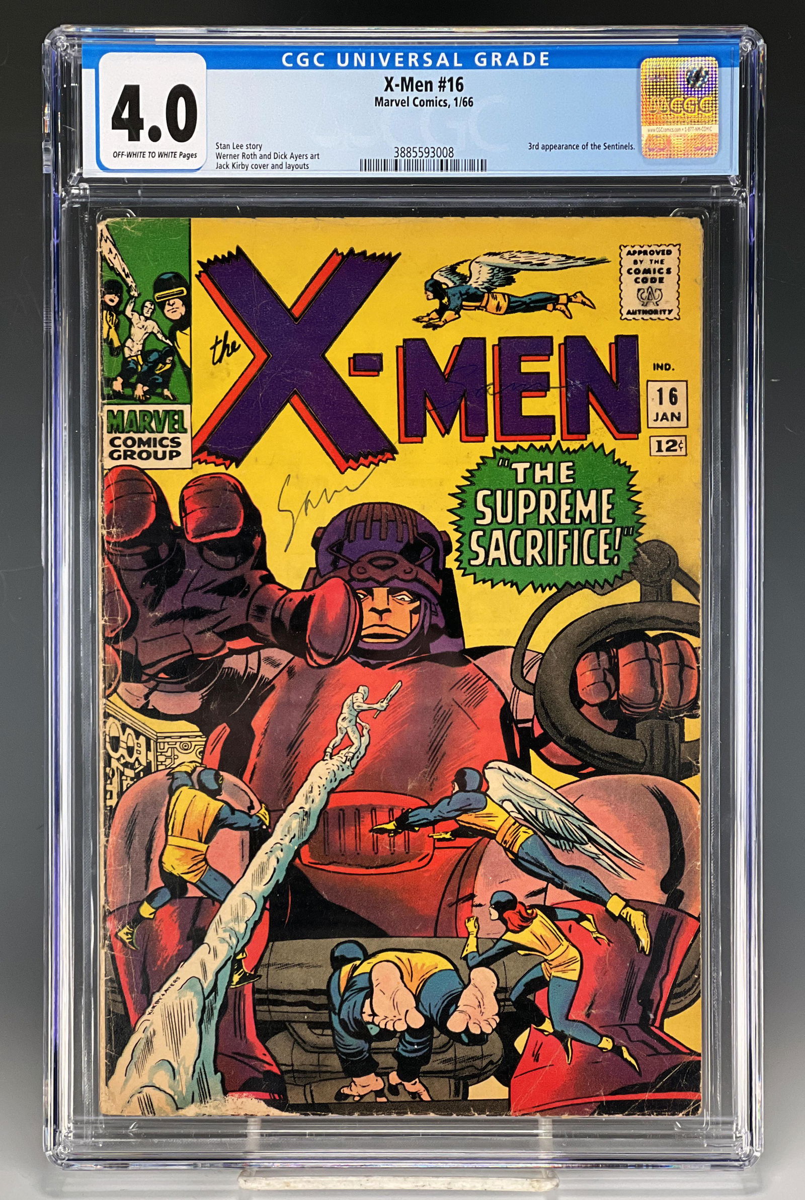 X-MEN #16 CGC 4.0 (MARVEL, 1966) (1 of 3)