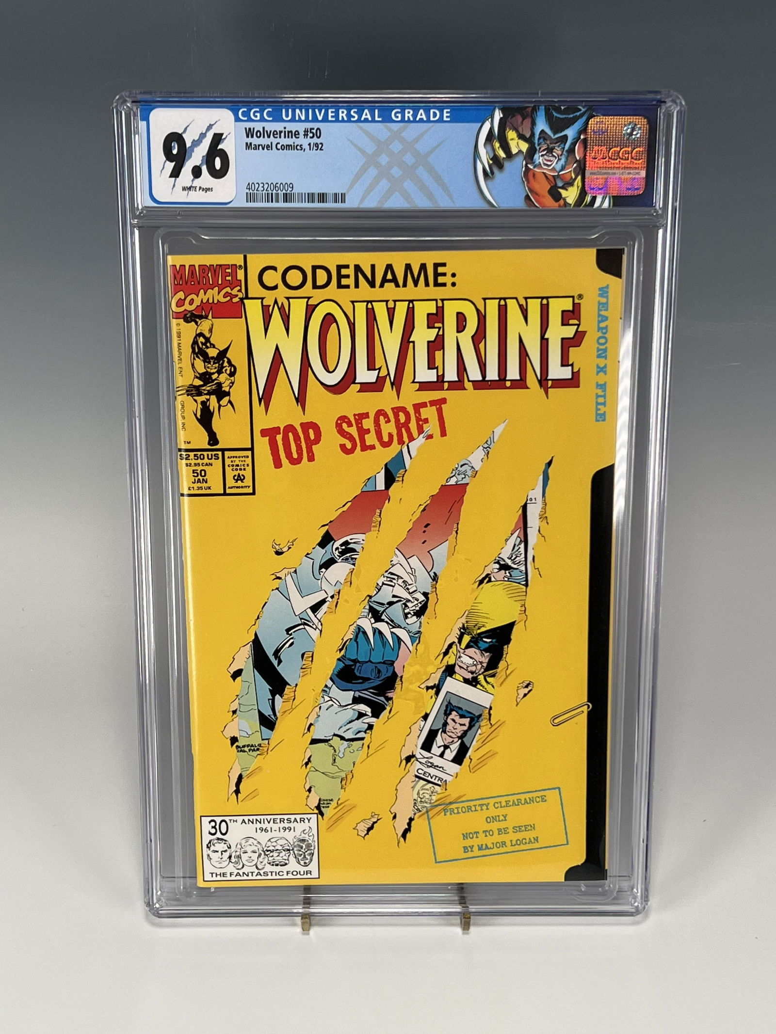 WOLVERINE #50 CGC 9.6 MARVEL COMICS 1992 (1 of 4)