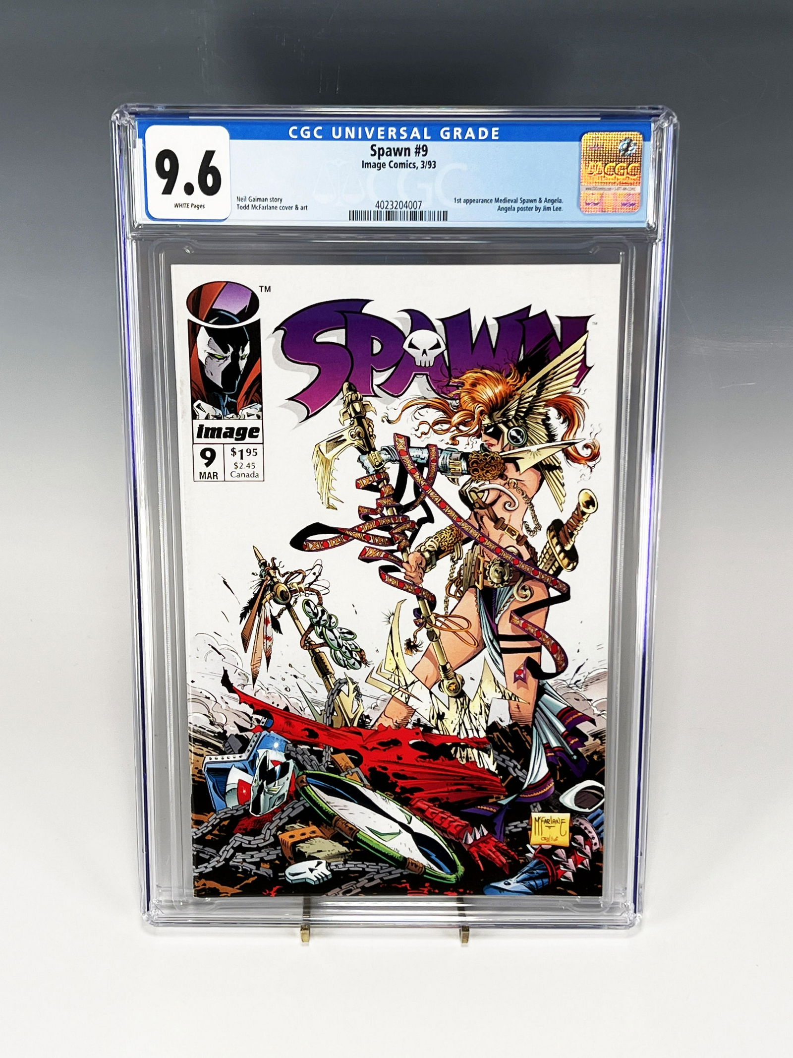 SPAWN #9 CGC 9.6 IMAGE COMICS 1993 (1 of 4)