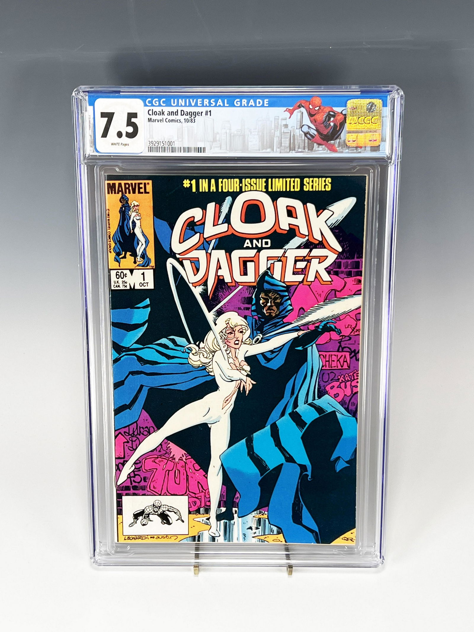 CLOAK AND DAGGER #1 CGC 7.5 MARVEL COMICS 1983: CLOAK AND DAGGER #1 CGC 7.5 MARVEL COMICS 1983 Cloak and Dagger #1 CGC 7.5 Marvel Comics 1983. No Henry Thomas or Dabney Coleman... yet. Shipping: