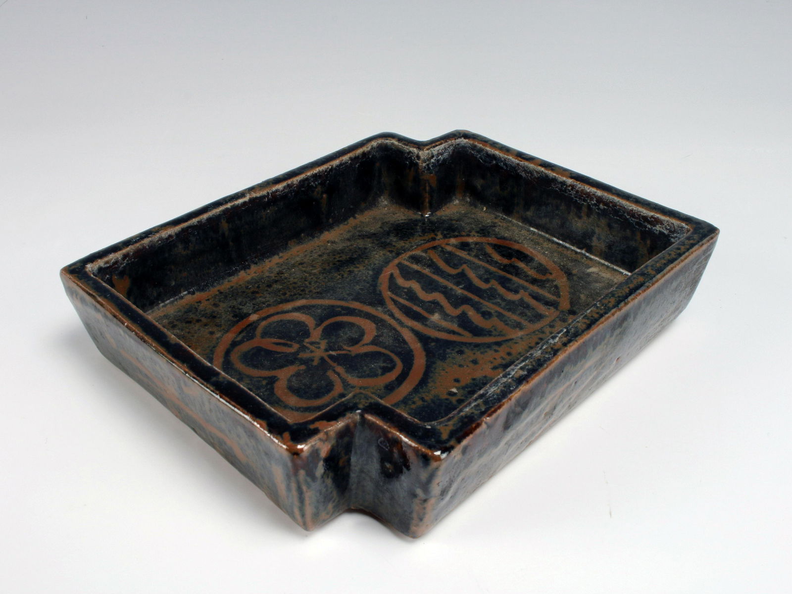 RECTANGULAR CERAMIC CHINESE DISH (1 of 5)