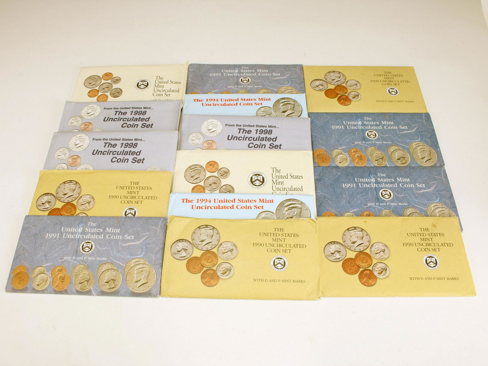 COLLECTION OF 1990'S U.S. MINT PROOF SETS COINS (1 of 10)