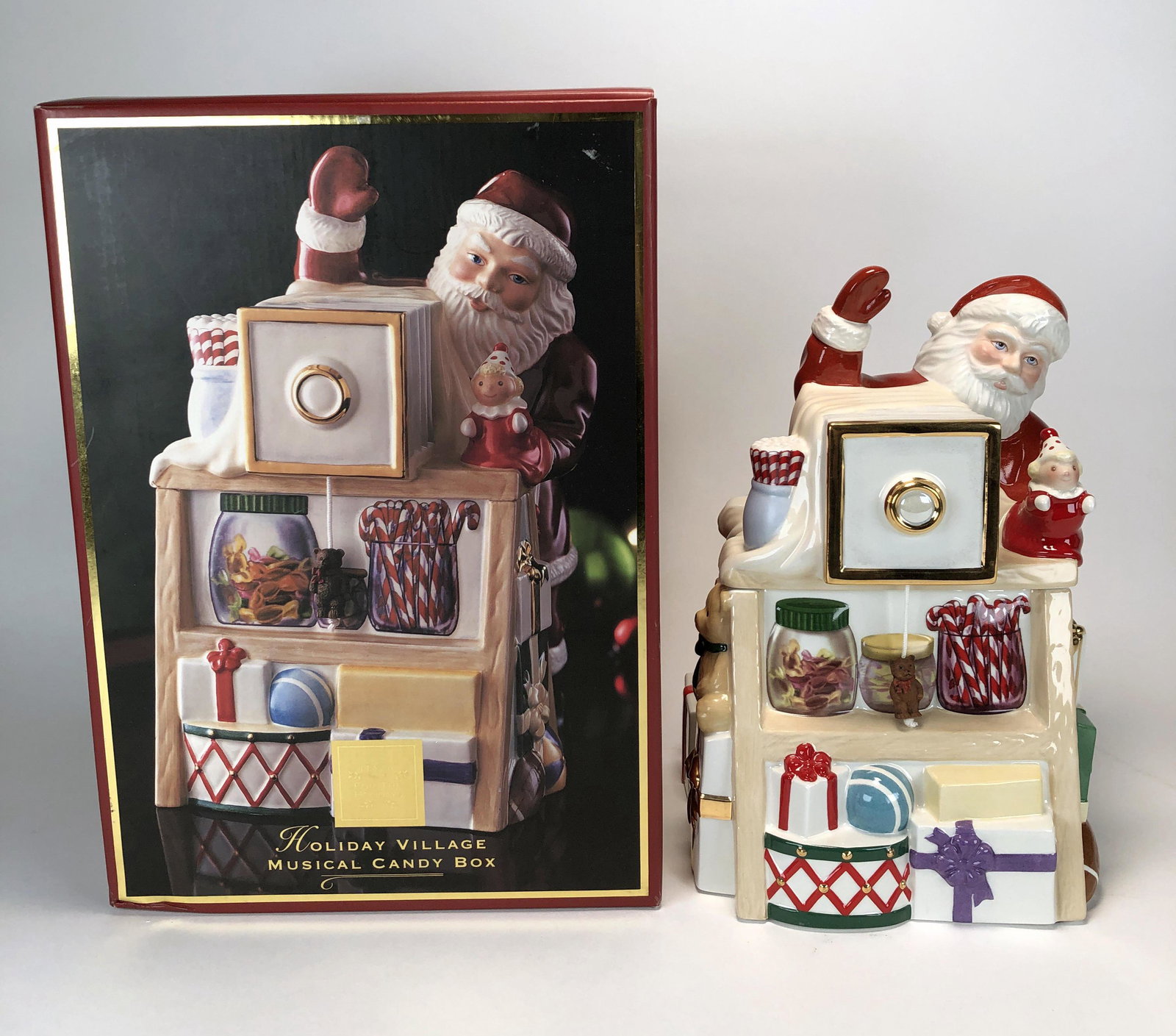 LENOX HOLIDAY VILLAGE MUSICAL CANDY BOX IN BOX: LENOX HOLIDAY VILLAGE MUSICAL CANDY BOX IN BOX