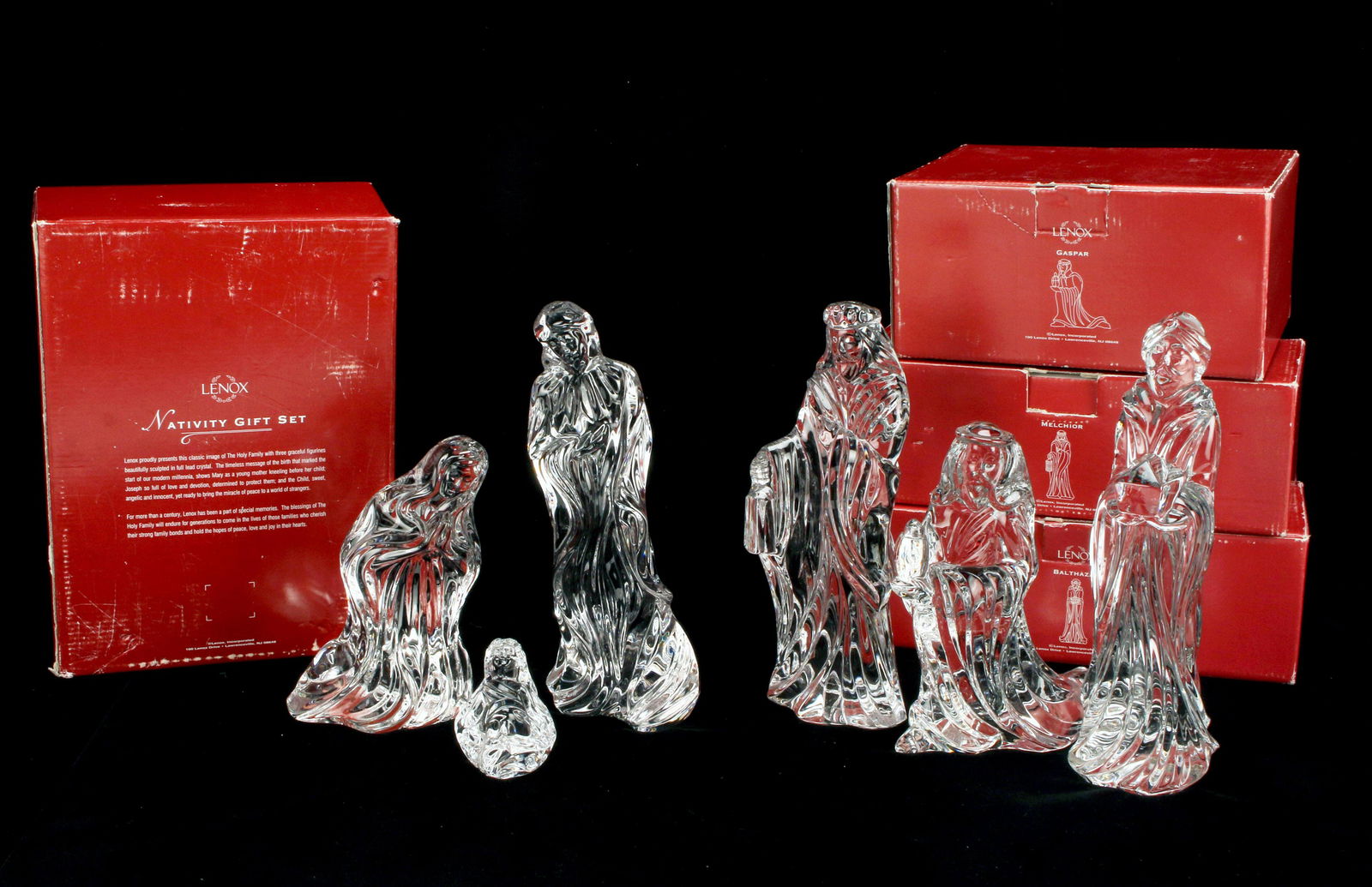 LENOX HOLIDAYS CRYSTAL NATIVITY SET IN BOXES (1 of 5)