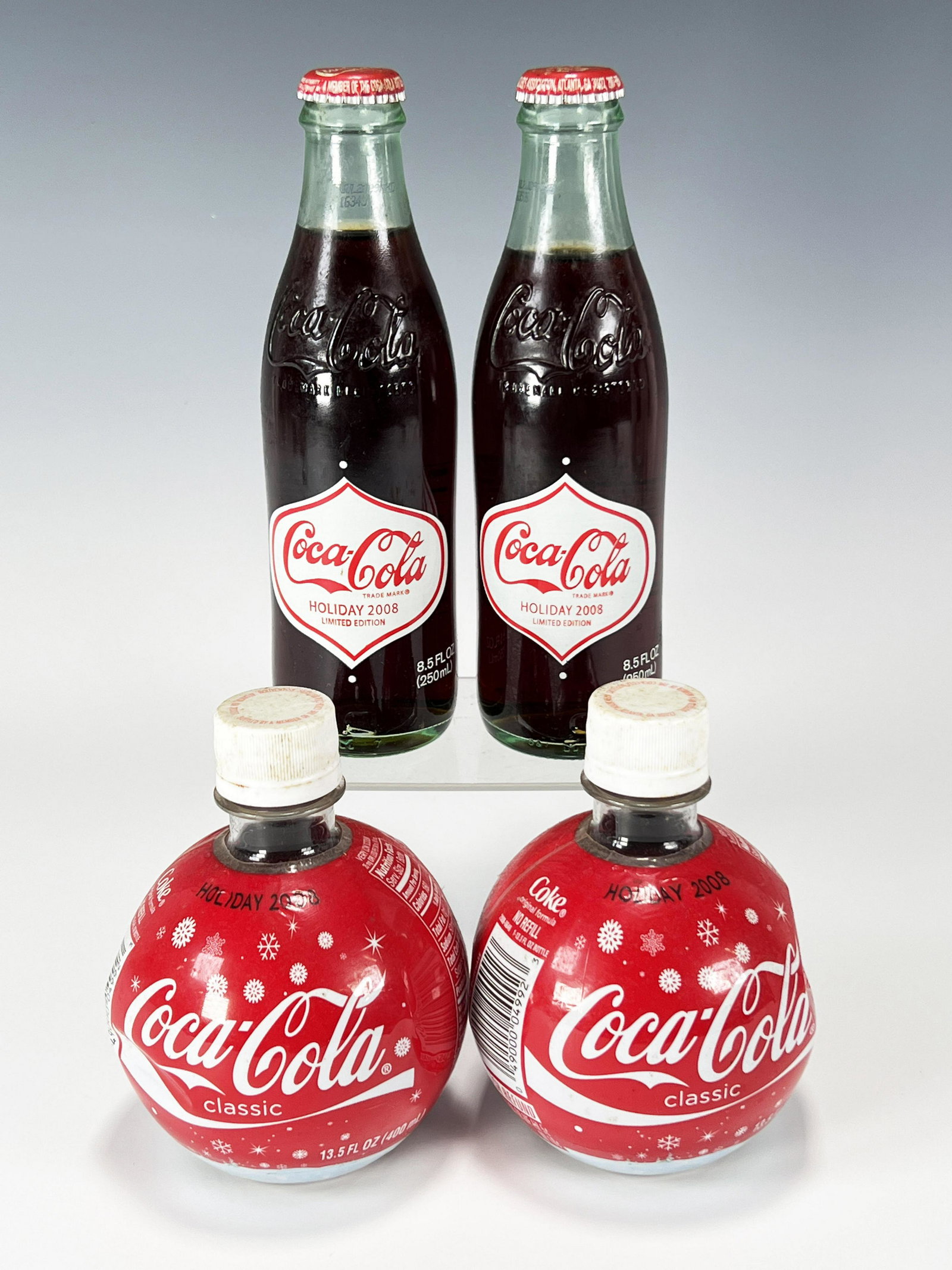 4 HOLIDAY 2008 LMT ED COCA COLA BOTTLES (1 of 1)