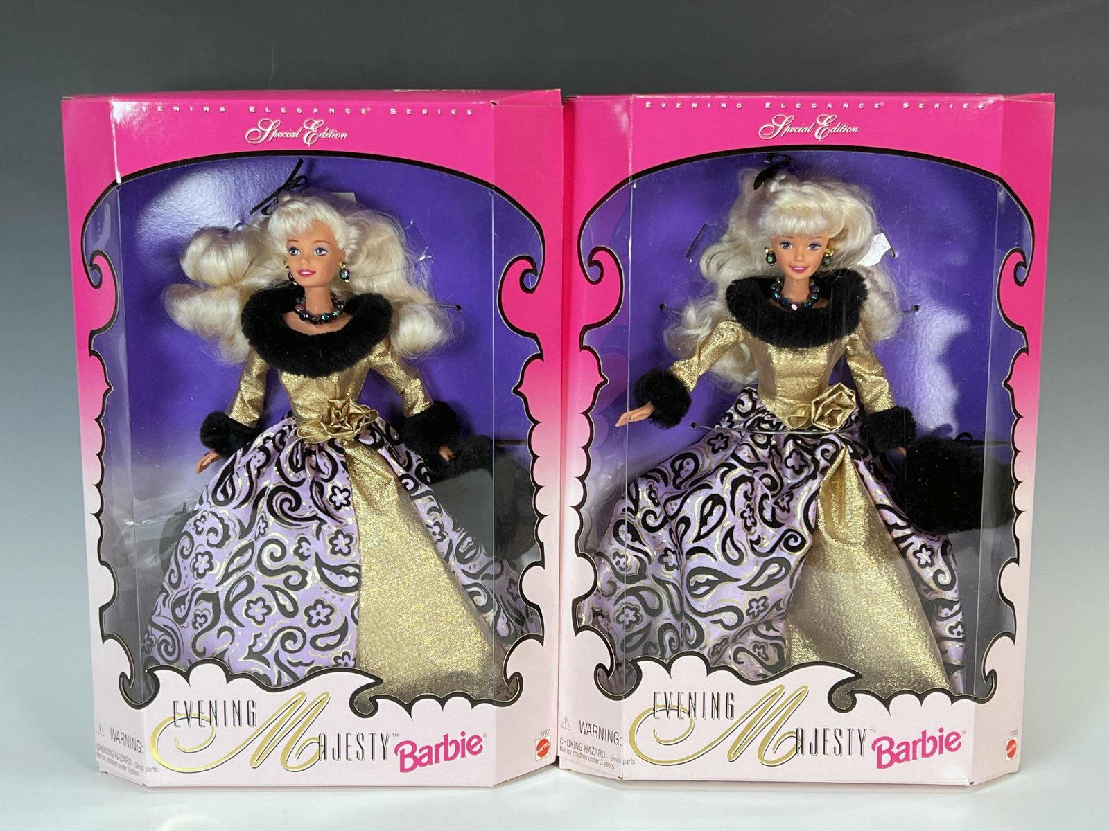 TWO NIB BARBIE EVENING MAJESTY DOLLS (1 of 8)