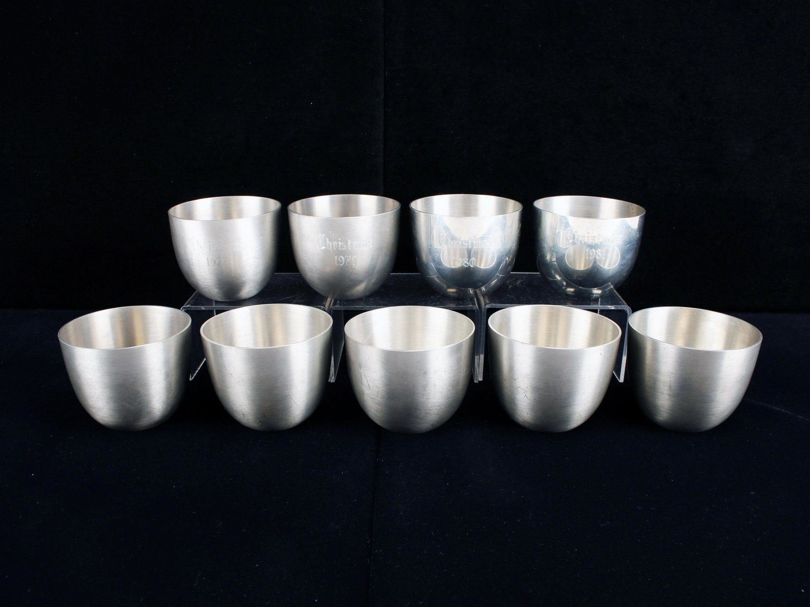9 STIEFF PEWTER JEFFERSON CUP AUTHENTIC REPRODUCTION: 9 STIEFF PEWTER JEFFERSON CUP AUTHENTIC REPRODUCTI