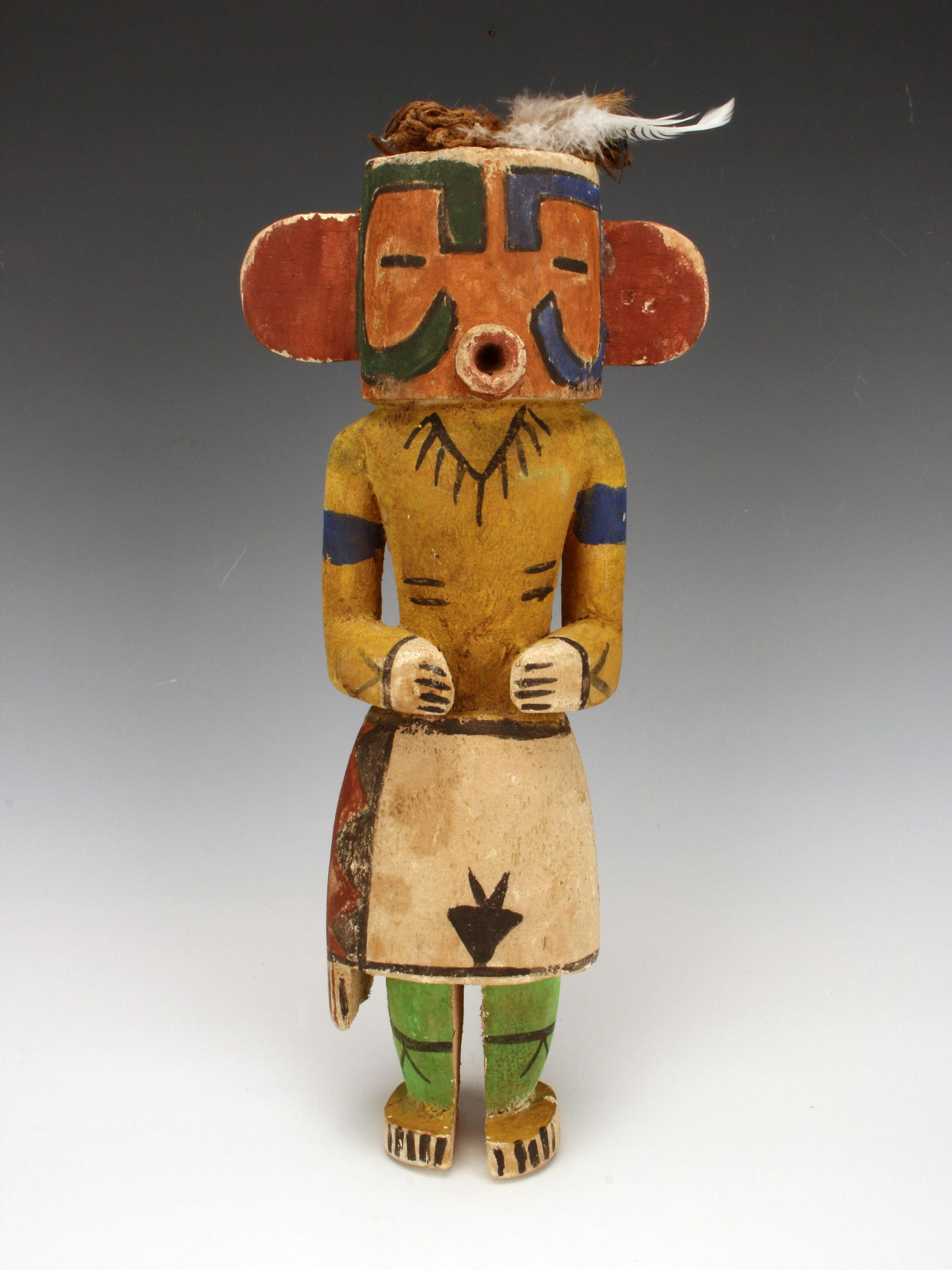PAINTED WOOD HOPI KATSINA KACHINA FIGURE (1 of 8)