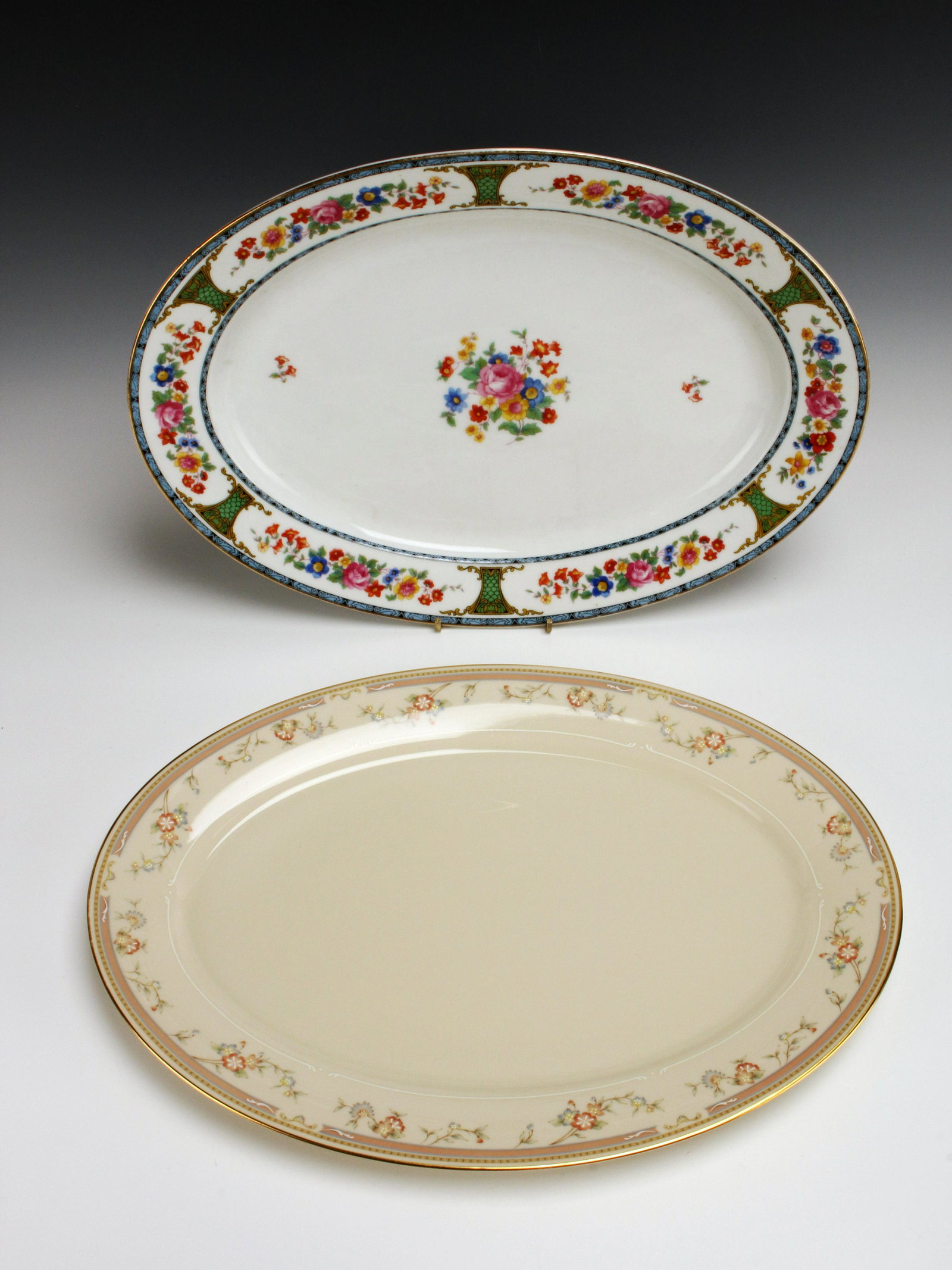 TWO OVAL SERVING PLATTERS LENOX & BAVARIA (1 of 12)