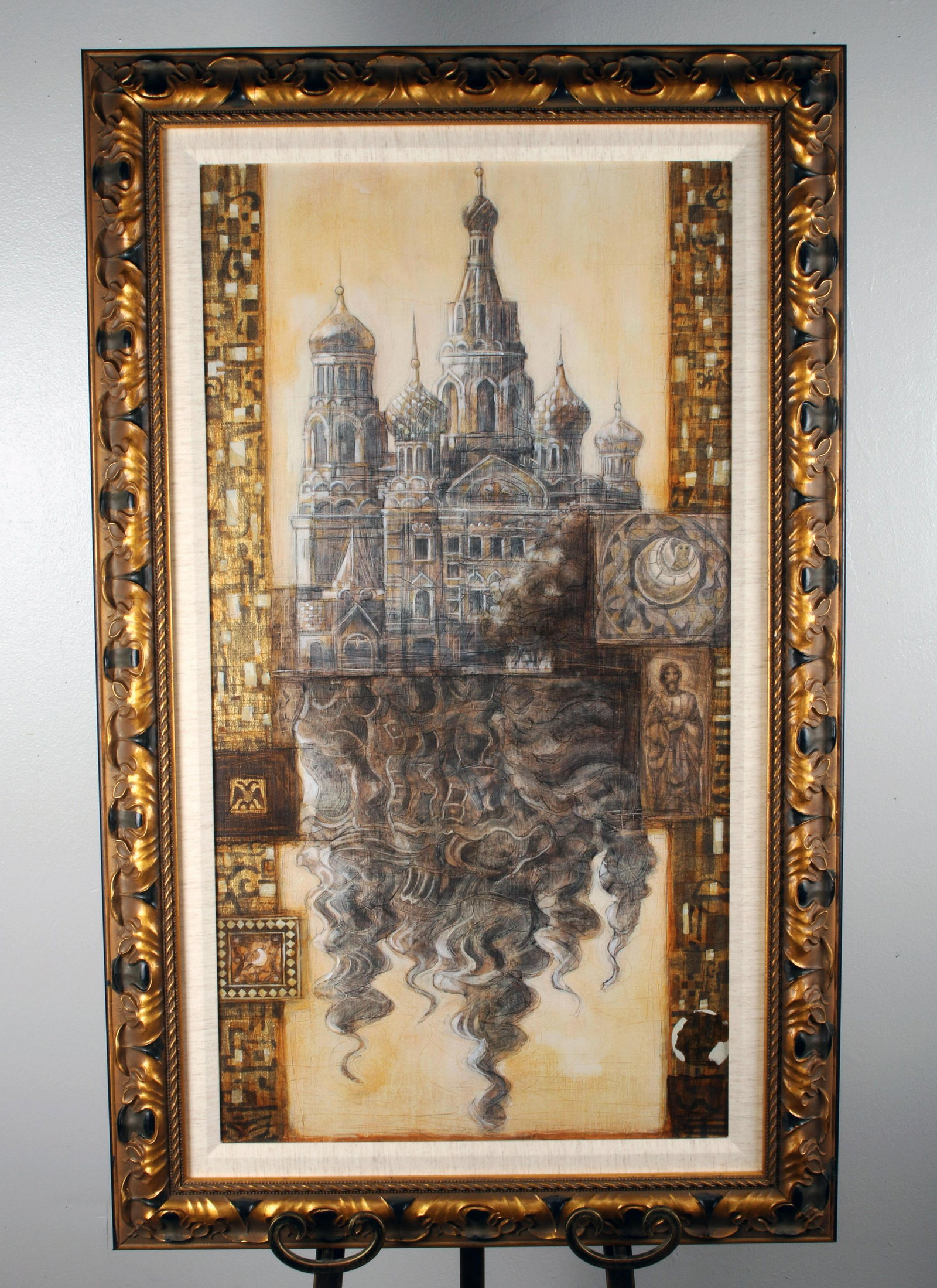 PETER NIXON ORIGINAL OIL PAINTING OF ST. PETERSBURG CHURCH (1 of 9)