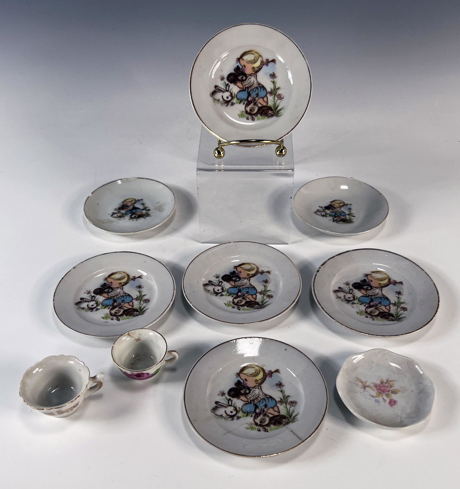 JAPANESE CHILDRENS TEA SET & DISHES (1 of 2)