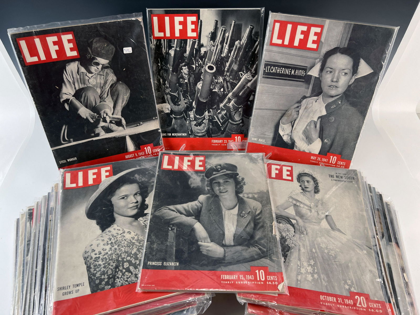 LOT OF 40 LIFE MAGAZINES: LOT OF 40 LIFE MAGAZINES
