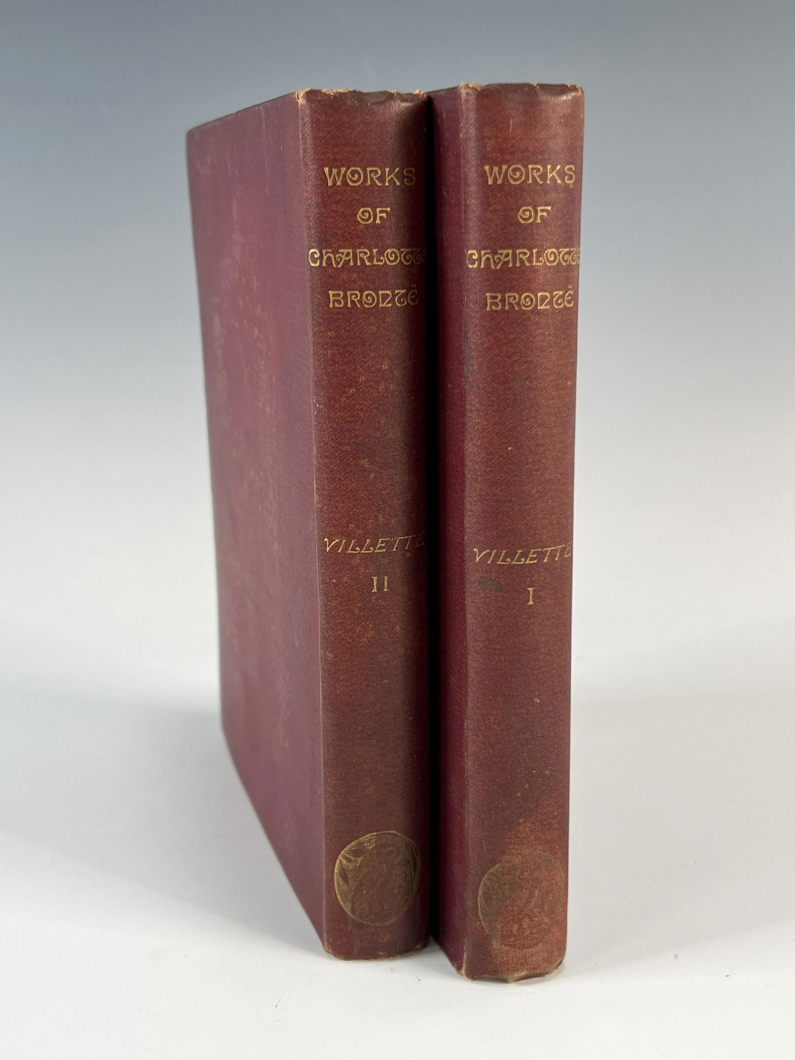 TWO VOLUMES WORKS OF CHARLOTTE BRONTE VILLETTE (1 of 3)