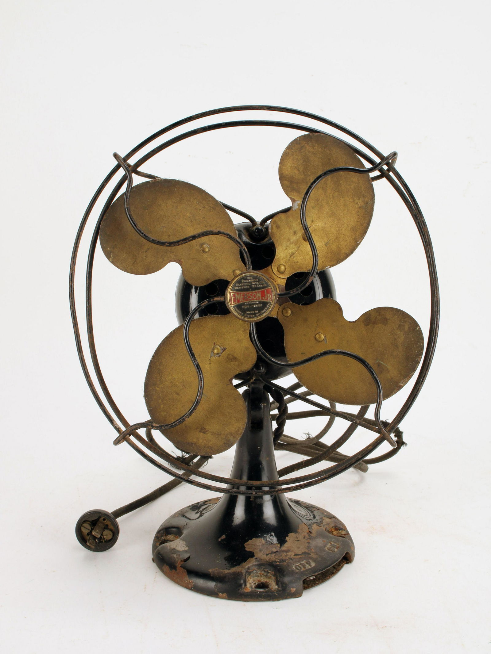 EMERSON JUNIOR ELECTRIC FAN, BLACK AND GOLD-TONE (1 of 5)