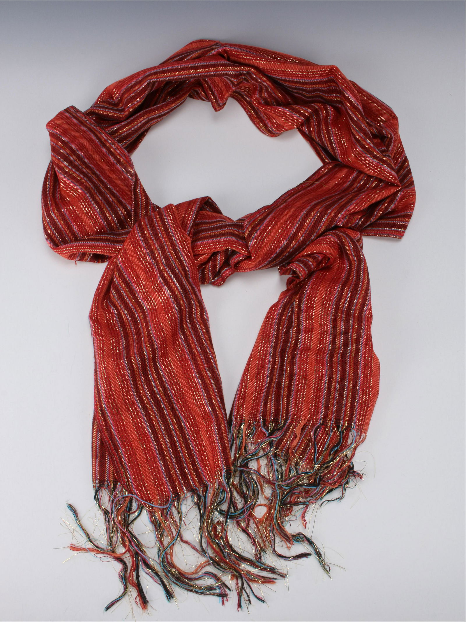 BHUTANESE STRIPED SCARF OR TABLE RUNNER (1 of 3)