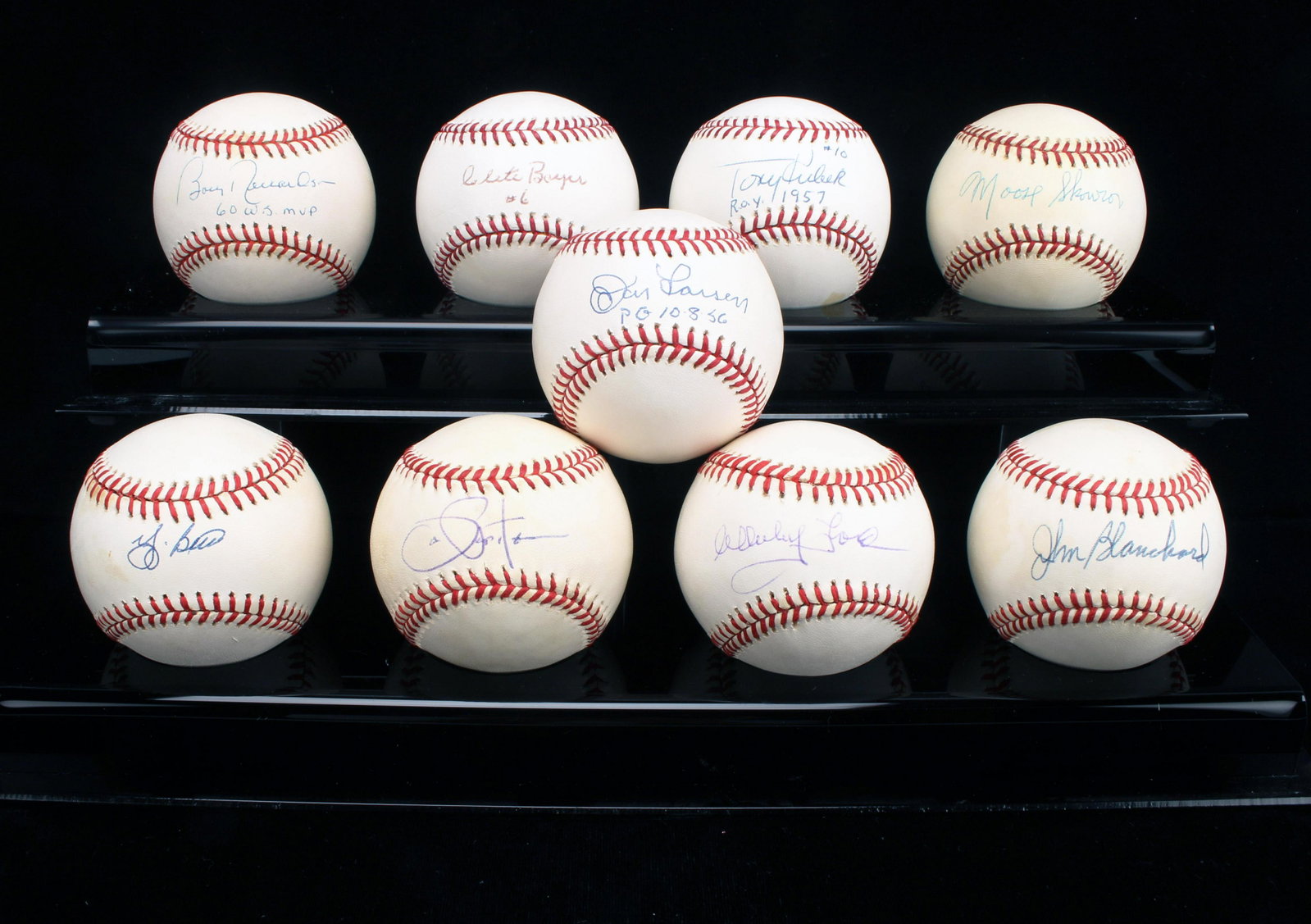 COLLECTION OF SIGNED BASEBALLS: COLLECTION OF SIGNED BASEBALLS