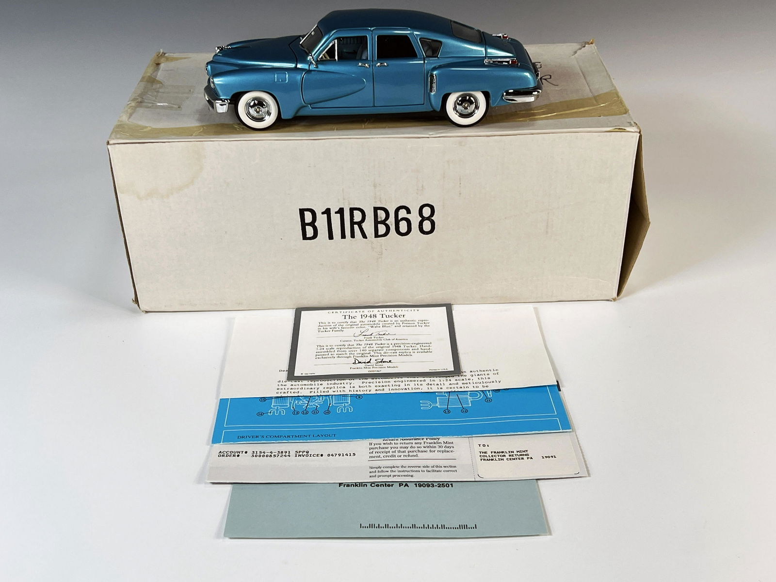 FRANKLIN MINT CAR IN BOX (1 of 8)