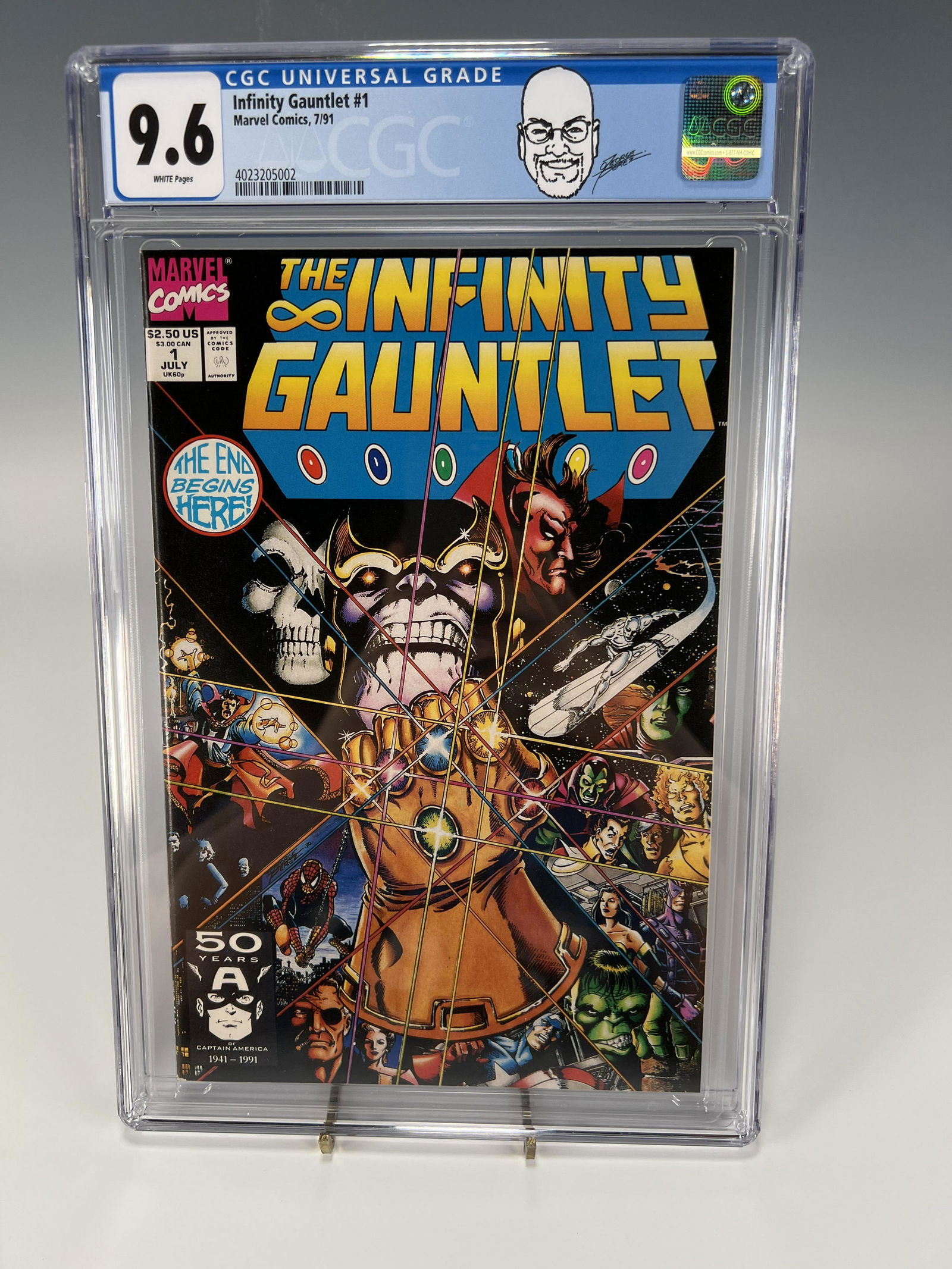 INFINITY GAUNTLET #1 CGC 9.6 MARVEL COMICS 1991 (1 of 3)
