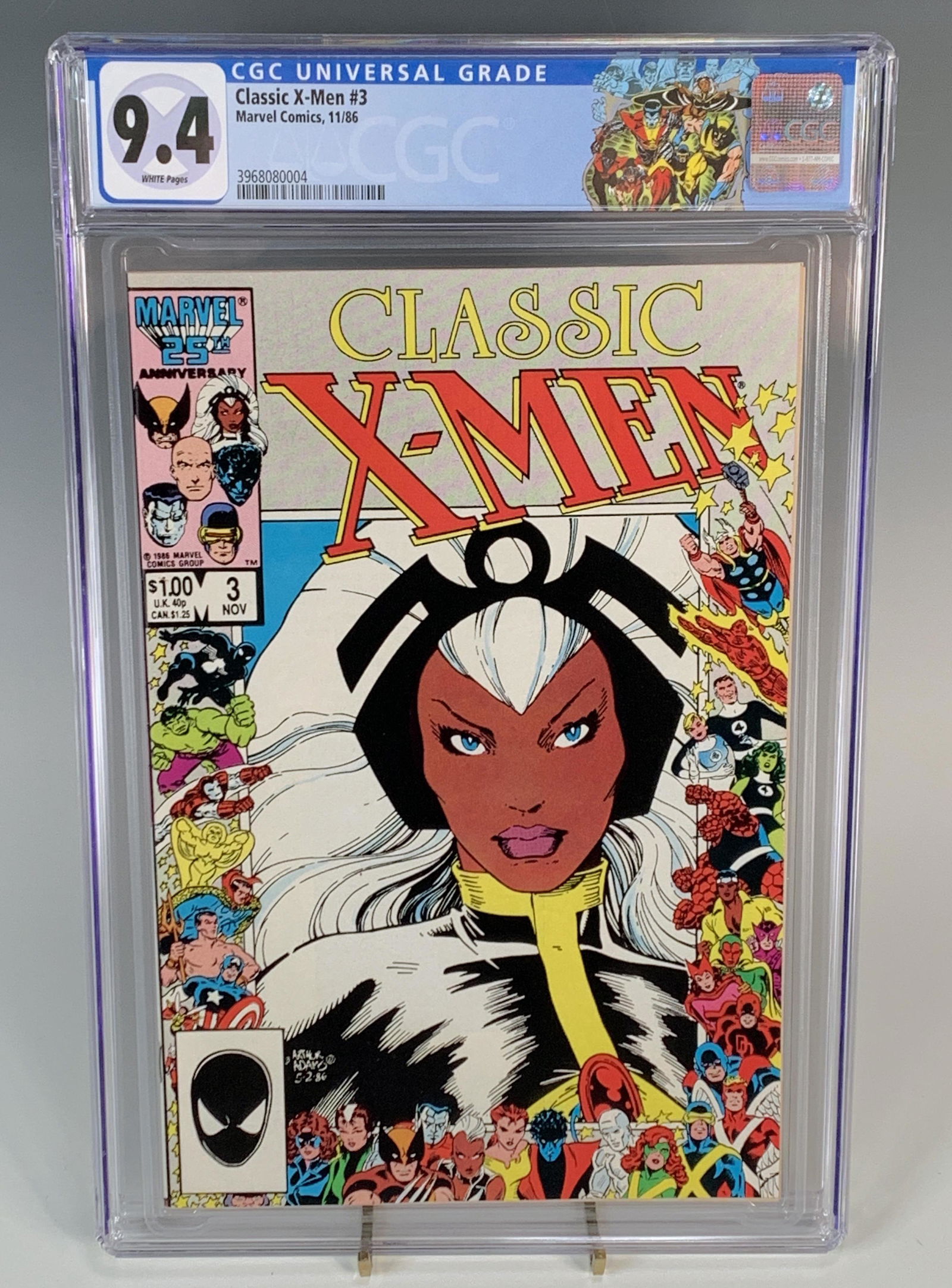 CLASSIC X-MEN #3 CGC 9.4 MARVEL 1986 (1 of 4)