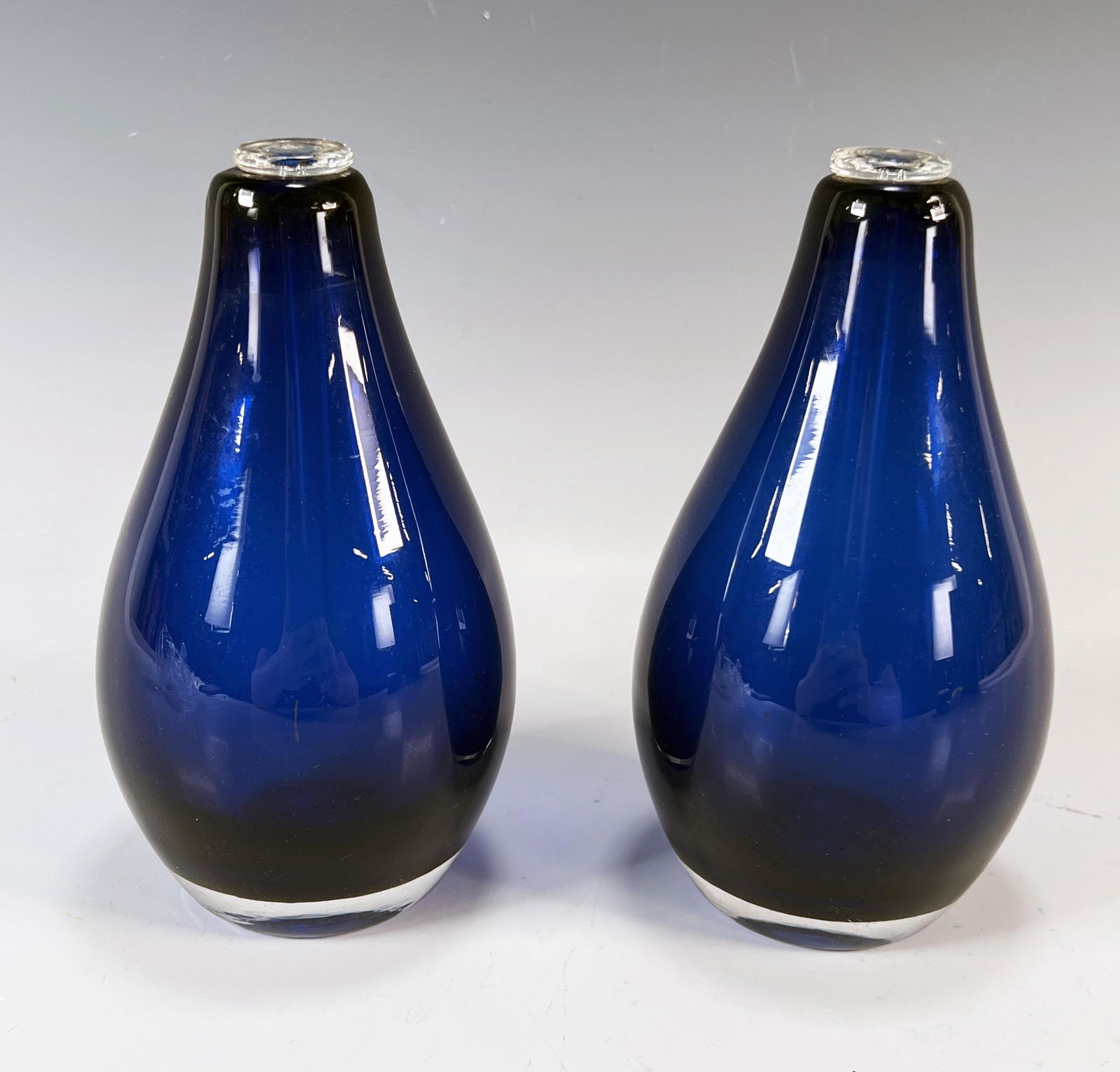 2 COBALT BLUE OIL LAMPS (1 of 2)