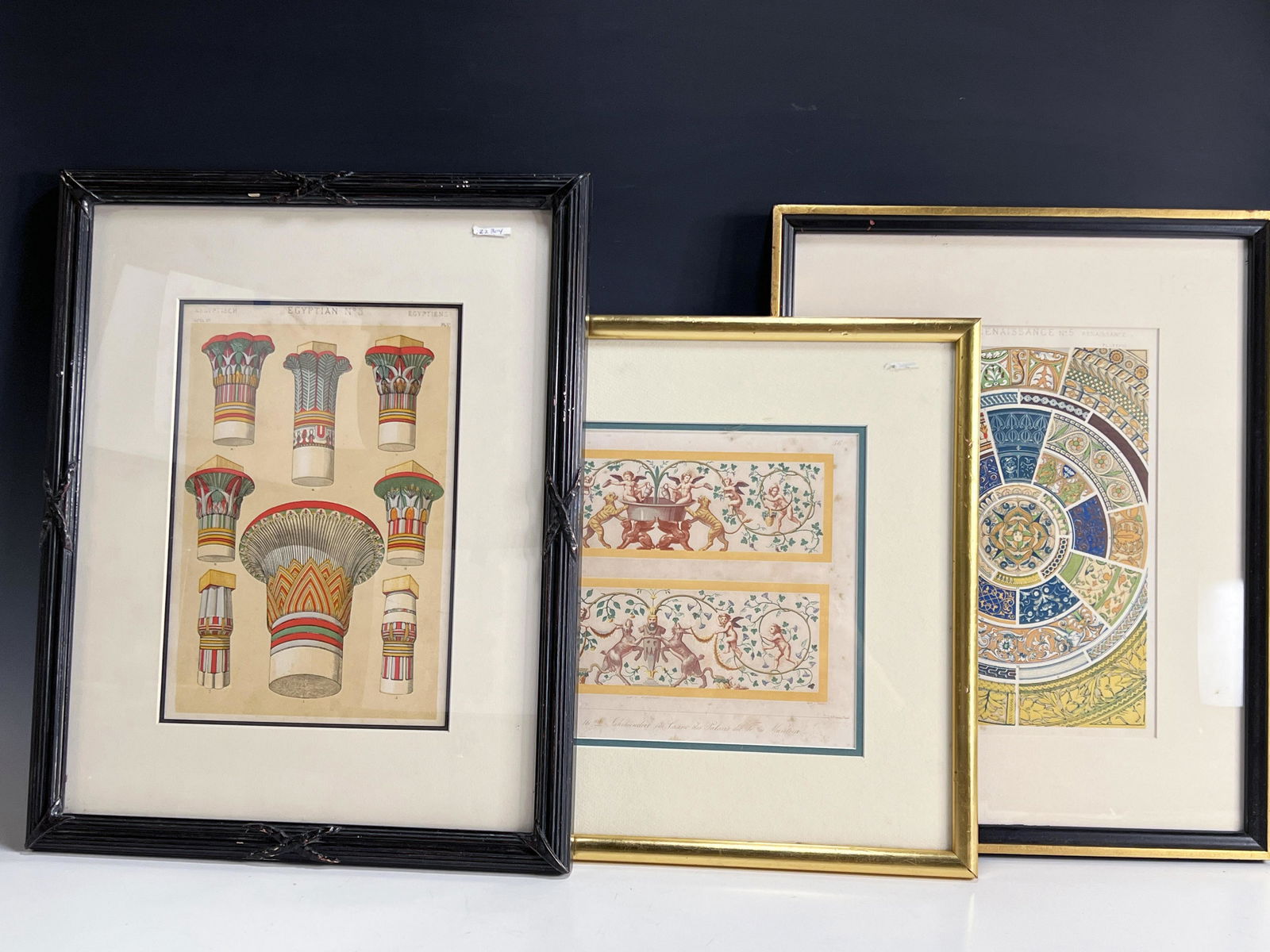 3 DECORATIVE ORNAMENTATION PLATES ZAHN & OWEN JONES (1 of 11)