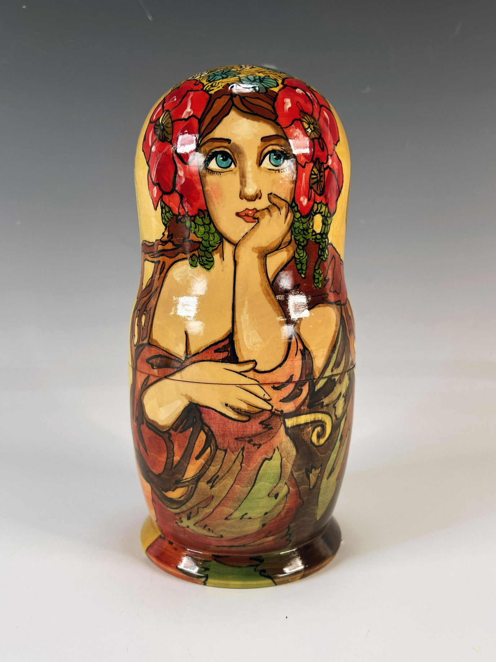 ROMANTIC LADIES NESTING MATRYOSHKA DOLLS: ROMANTIC LADIES NESTING MATRYOSHKA DOLLS
