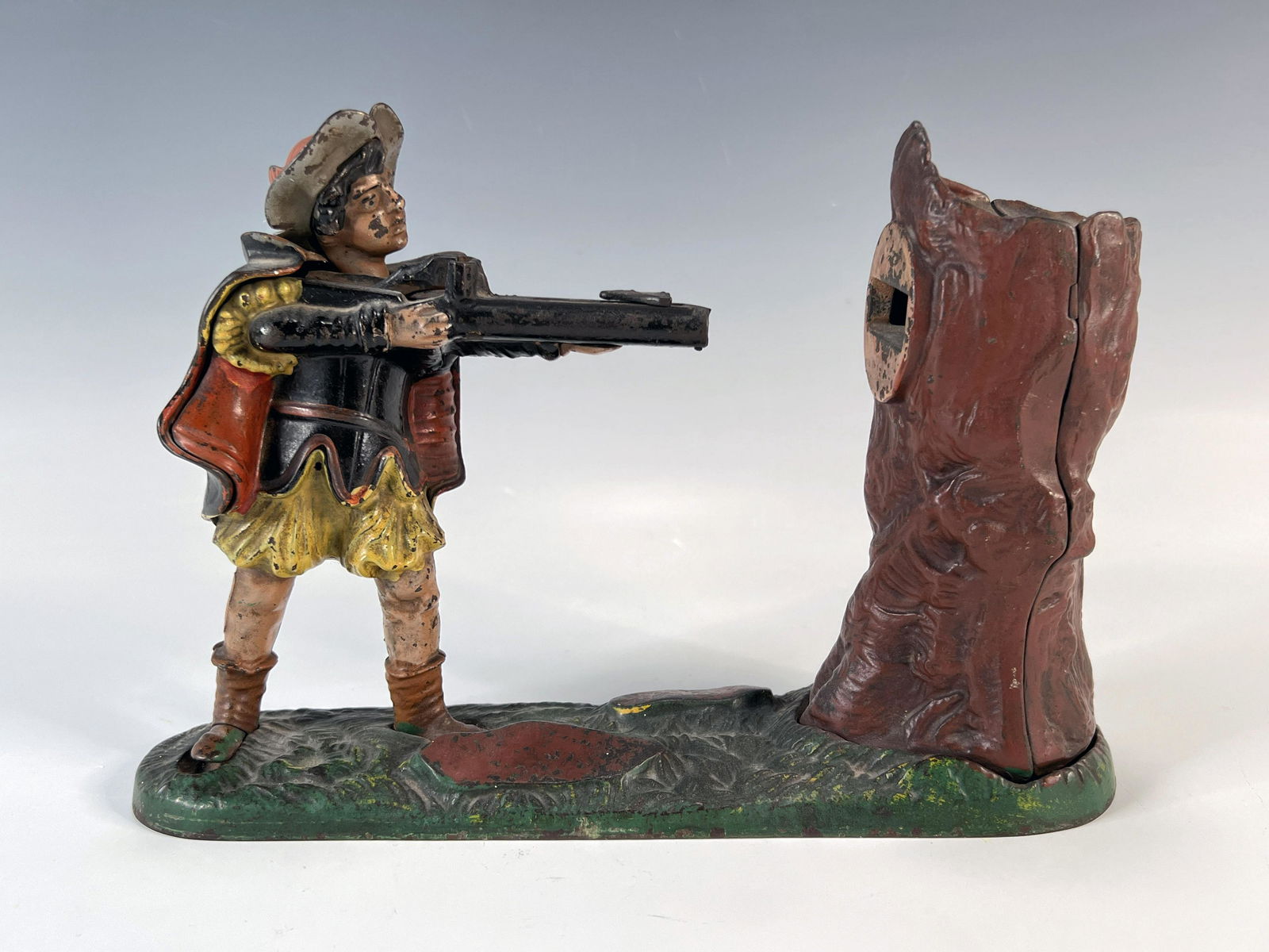 ANTIQUE "NEW CREEDMOOR" CAST IRON MECHANICAL BANK (1 of 8)