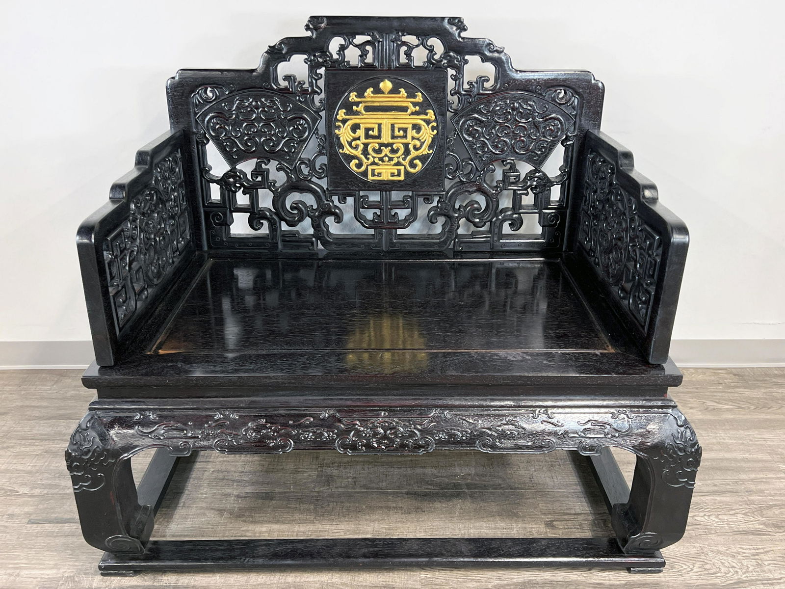 CHINESE ZITAN THRONE CHAIR (1 of 9)