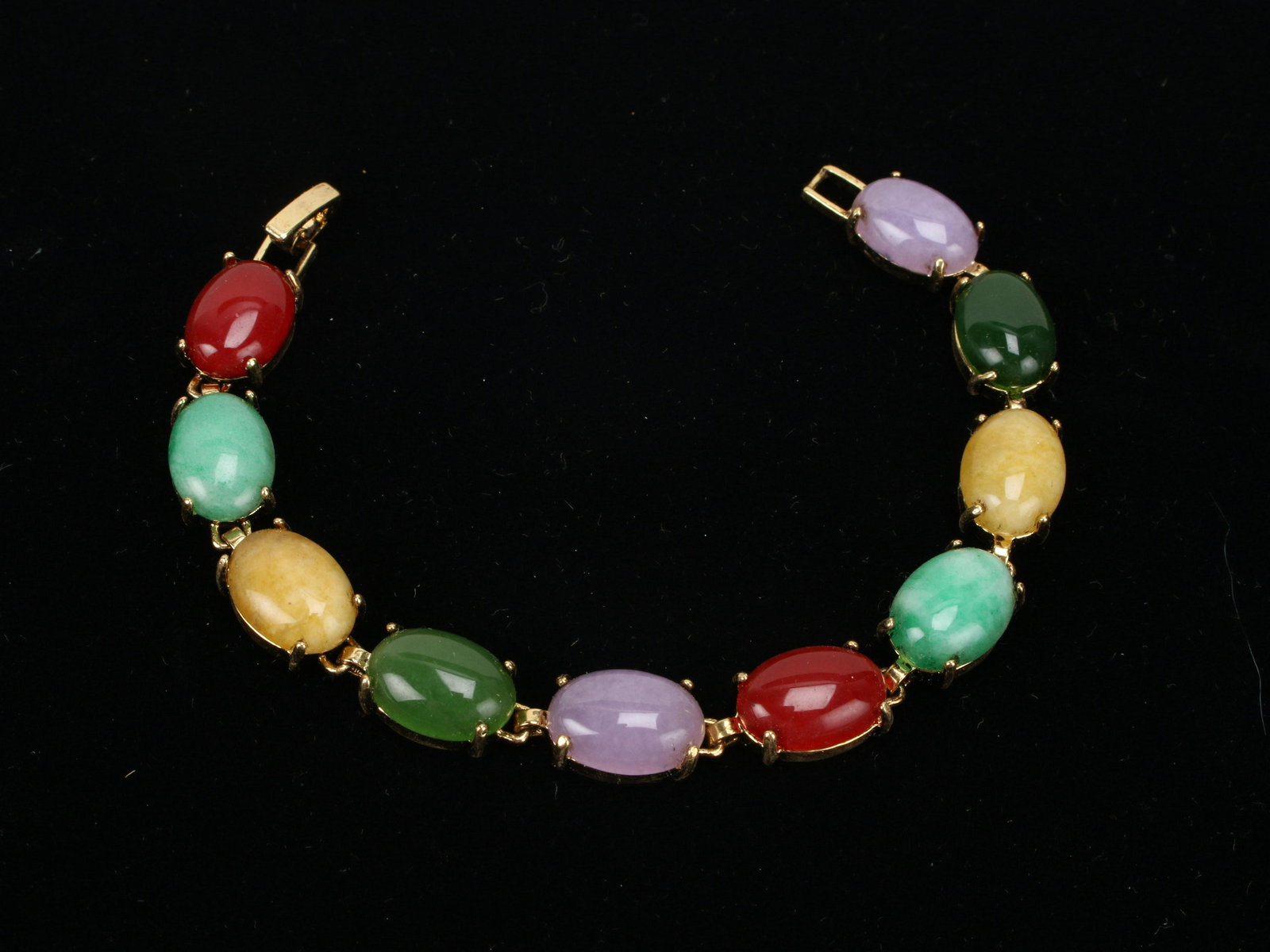 JADE & HARDSTONE MULTICOLOR BRACELET (1 of 3)