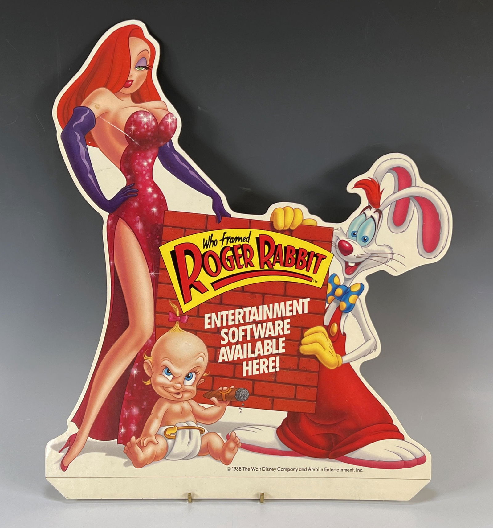 1988 WHO FRAMED ROGER RABBIT STANDEE CUTOUT (1 of 6)