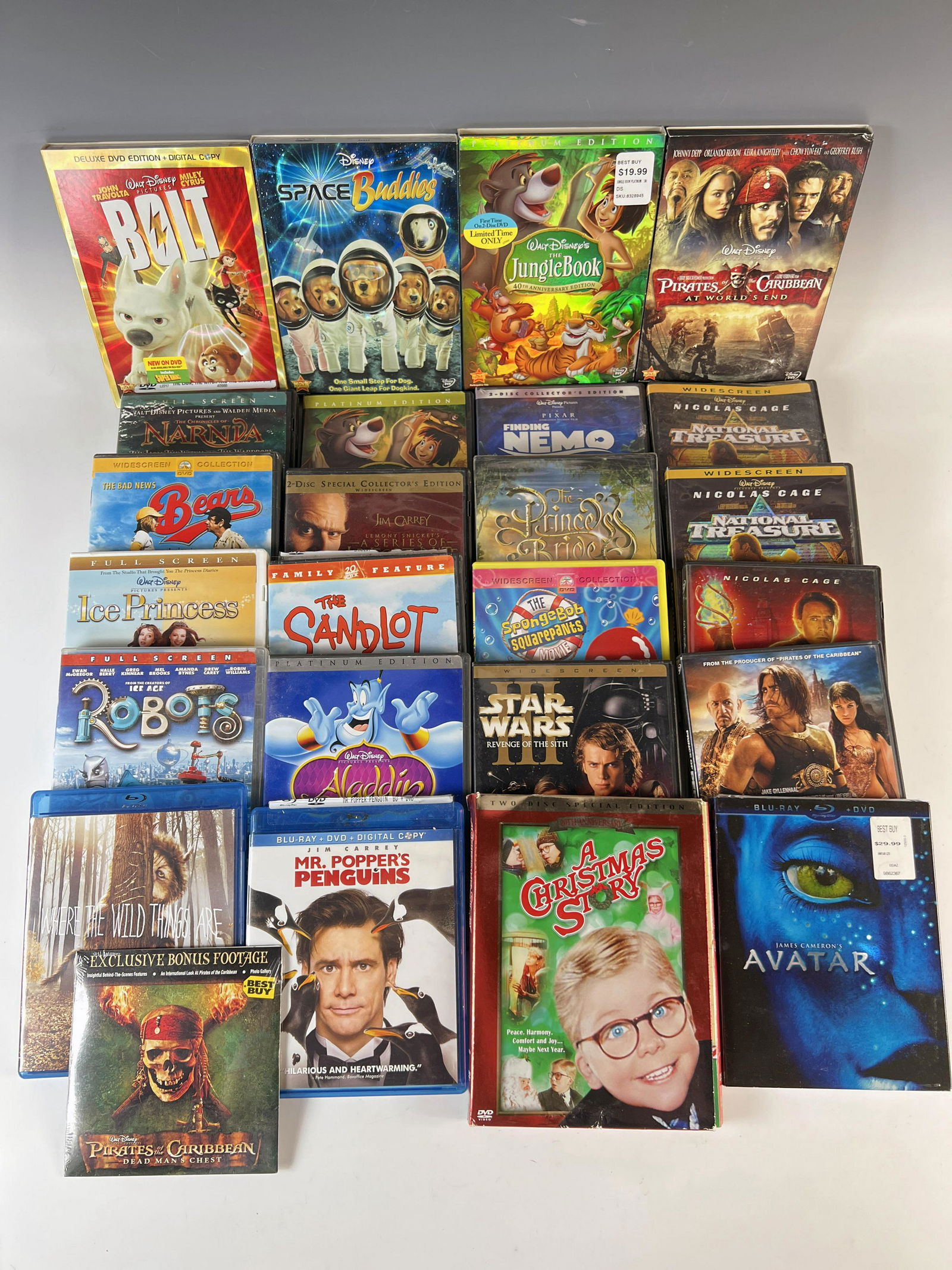 KIDS DISNEY DVD BLU RAY (1 of 2)