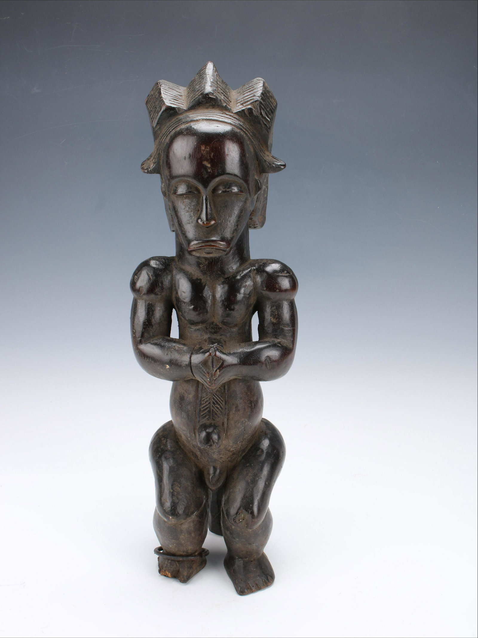 FANG FIGURE VAÃ PALM OILS INSIDE, PATINA SUITANTE GABON CENTRAL AFRICA: FANG FIGURE VAÃ PALM OILS INSIDE, PATINA SUITANTE