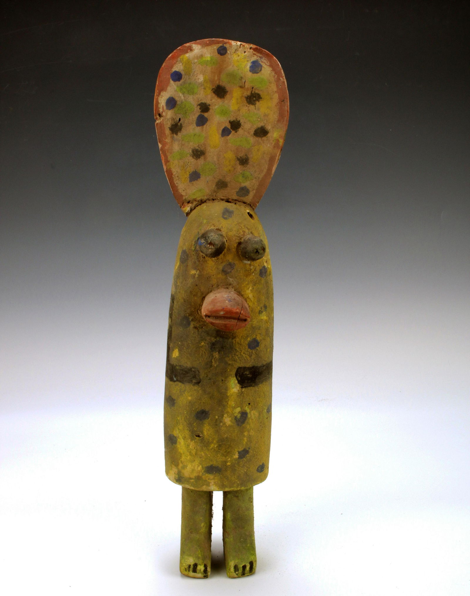 PAINTED WOOD HOPI KATSINA KACHINA FIGURE: PAINTED WOOD HOPI KATSINA KACHINA FIGURE