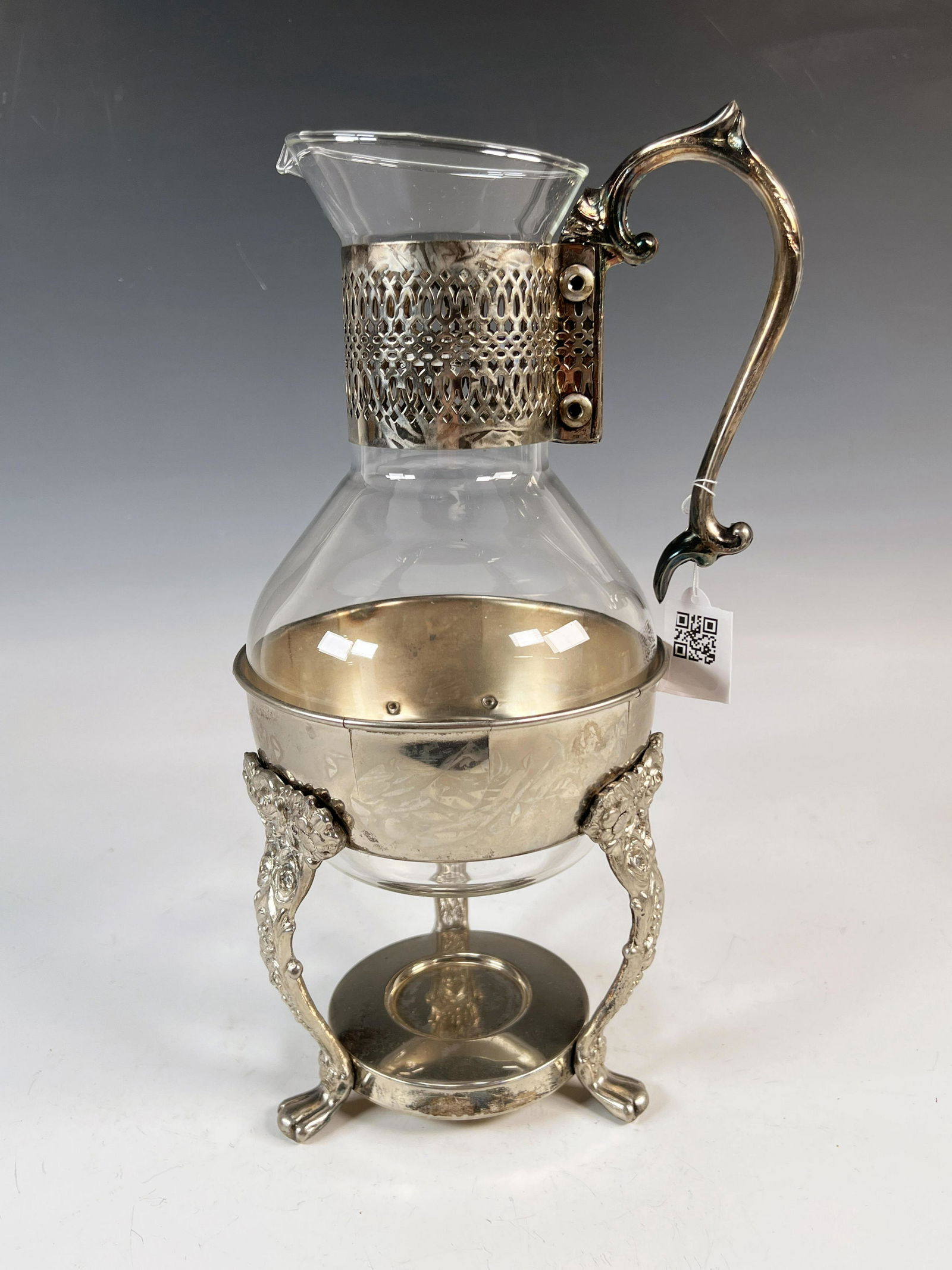 GLASS & SILVERPLATE COFFEE POT AND WARMER Apr 07, 2023 Converse