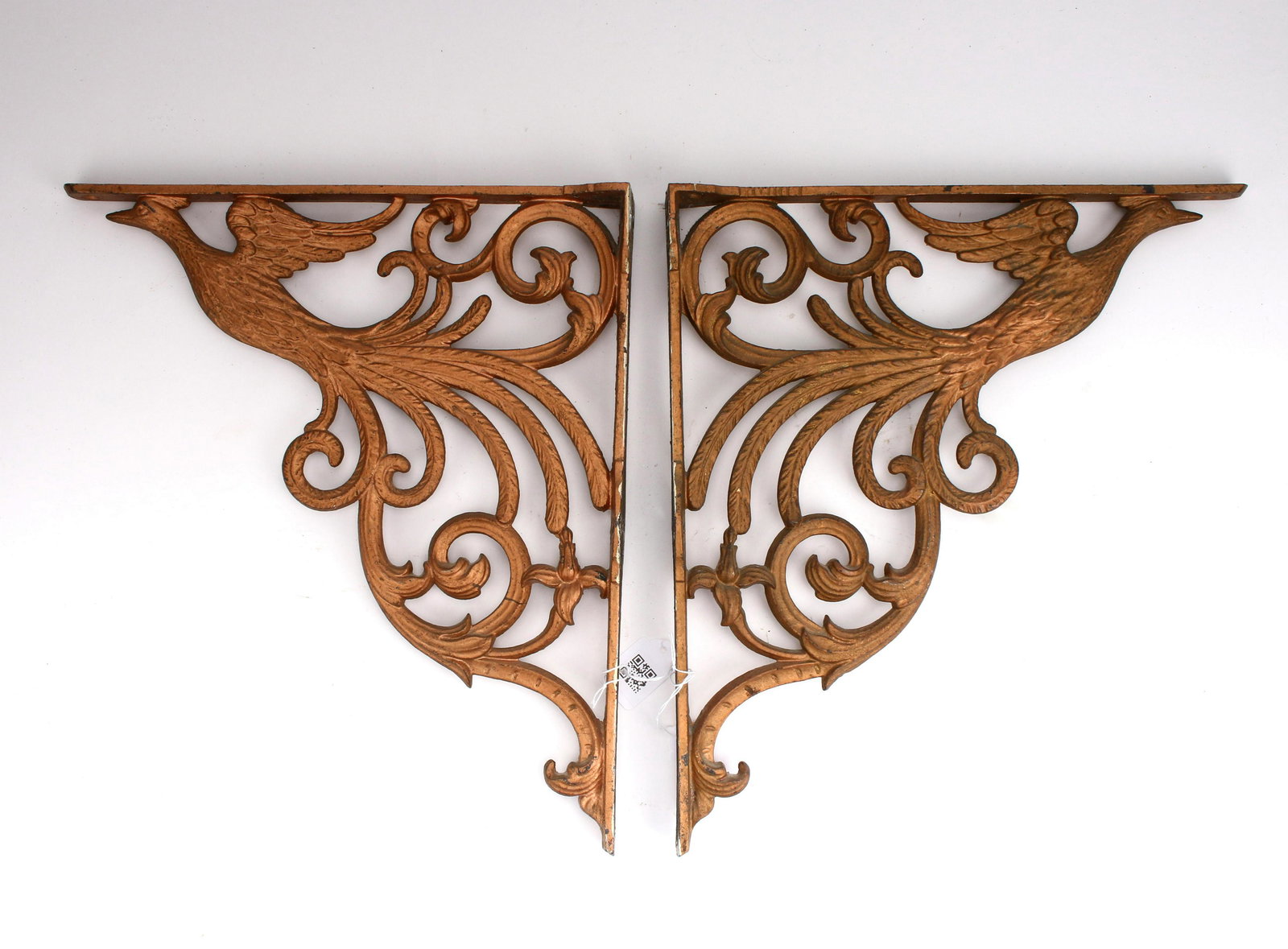 CAST IRON PHOENIX SHELF BRACKETS: CAST IRON PHOENIX SHELF BRACKETS