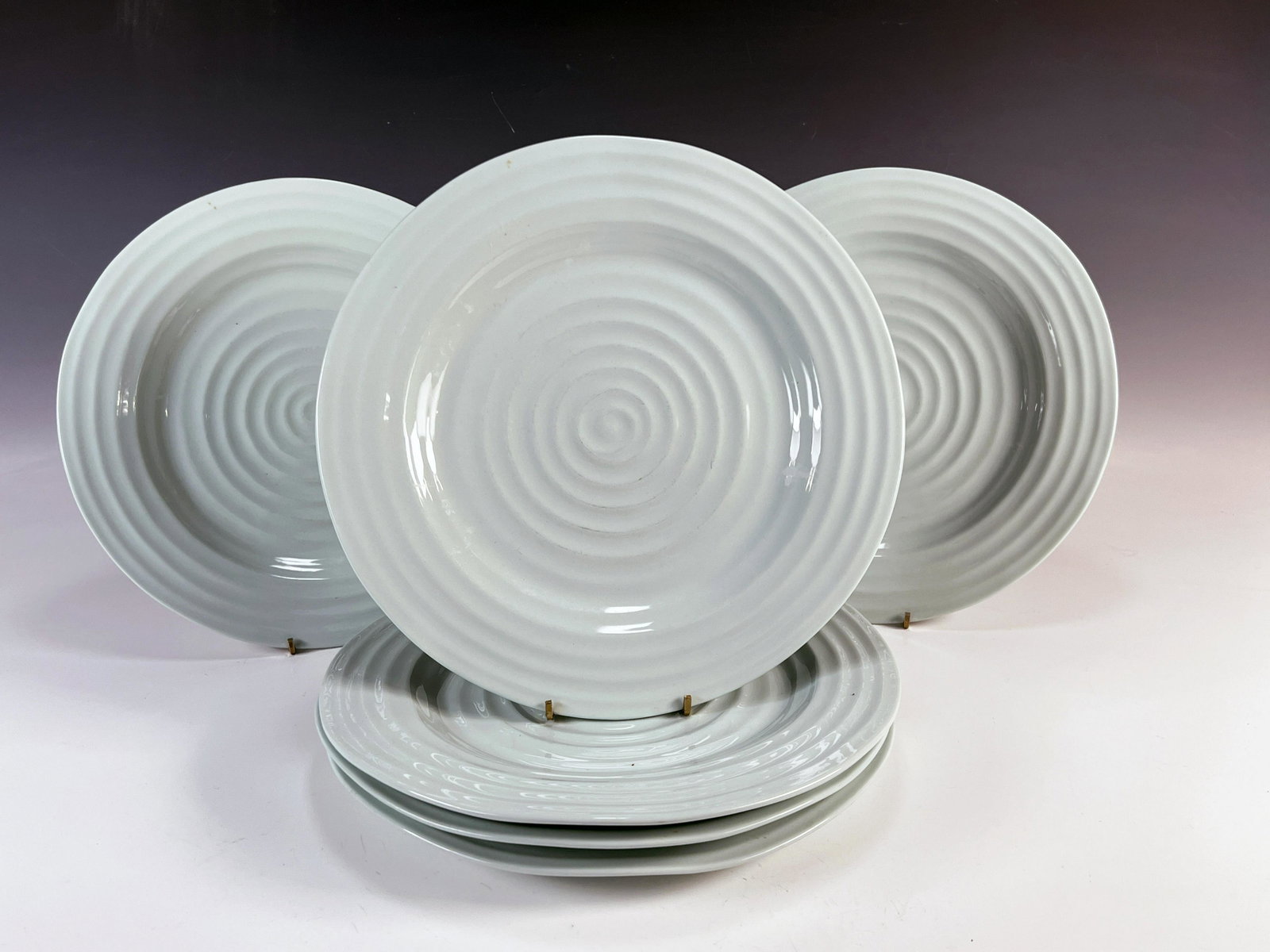 6 SOPHIE CONRAN PORTMERION PLATES: 6 SOPHIE CONRAN PORTMERION PLATES