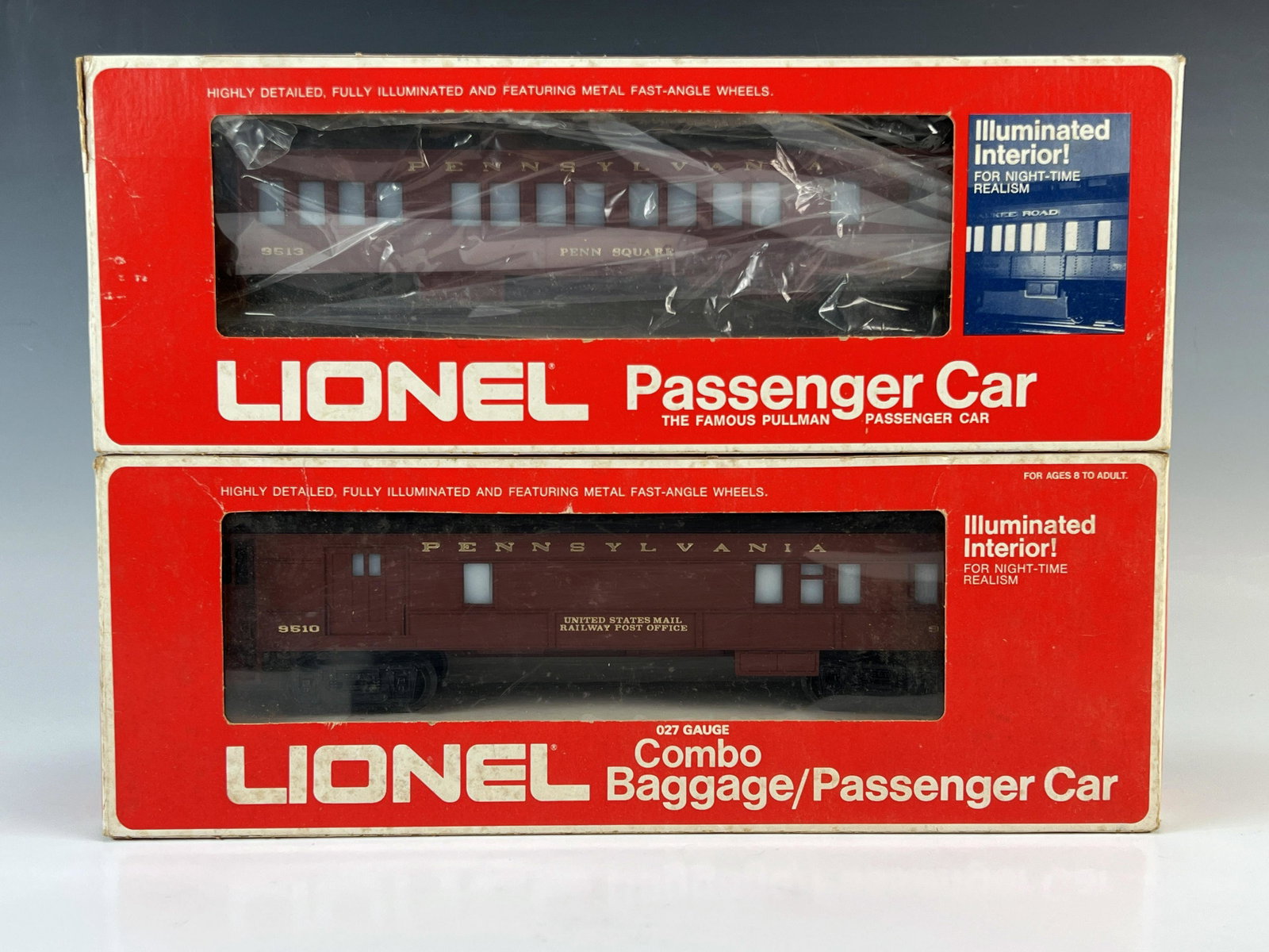 LIONEL O GAUGE PRR MAIL PASSENGER COMBO CAR: LIONEL O GAUGE PRR MAIL PASSENGER COMBO CAR