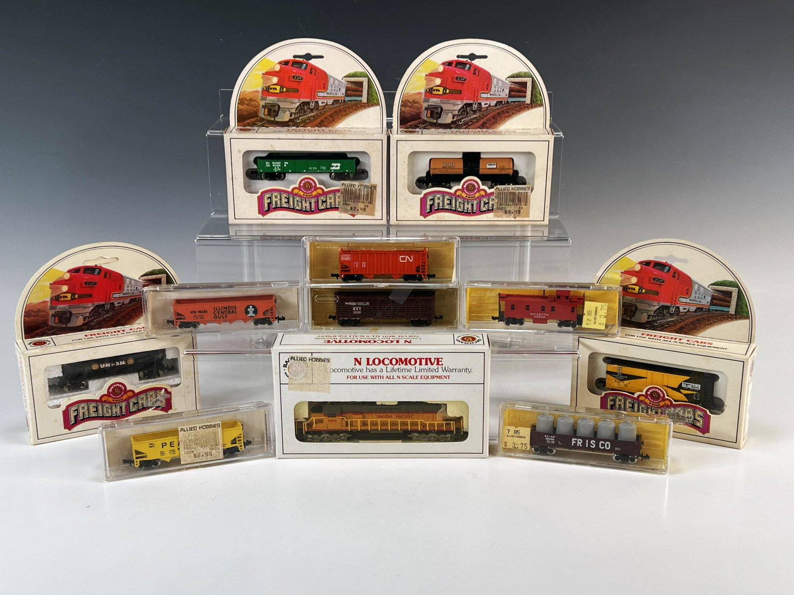 BACHMAN N SCALE UNION PACIFIC LOCOMOTIVE FREIGHT CARS AND MORE: BACHMAN N SCALE UNION PACIFIC LOCOMOTIVE FREIGHT C